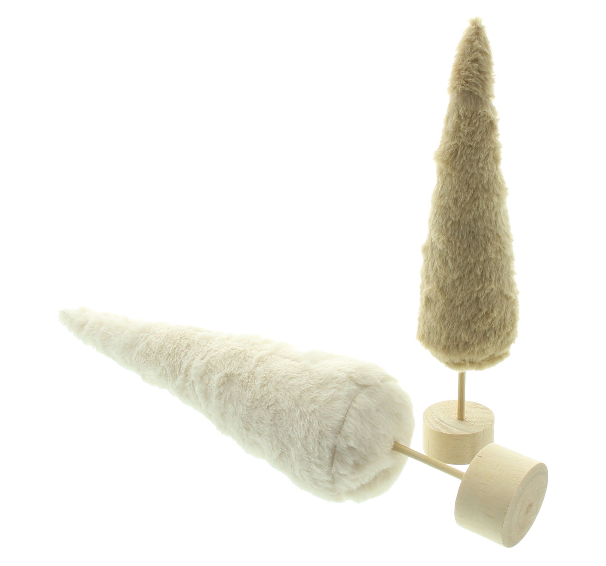 Deko-Tanne "Plüsch", 2er Set  im Frank Flechtwaren Online Shop für Tannenbäume kaufen
