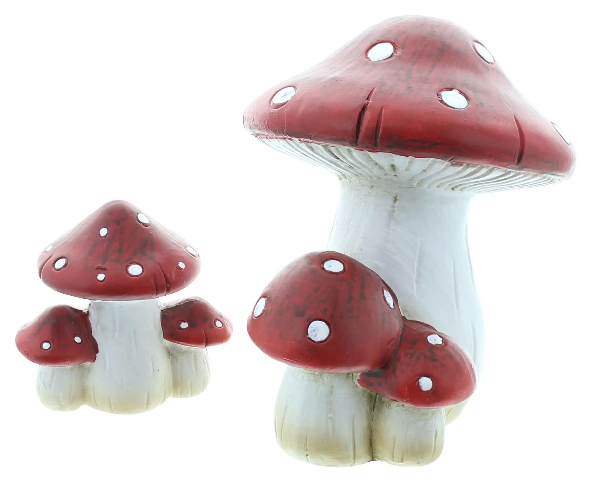 Fliegenpilz "Familie", 2er Set  im Frank Flechtwaren Online Shop für Dekopilze kaufen