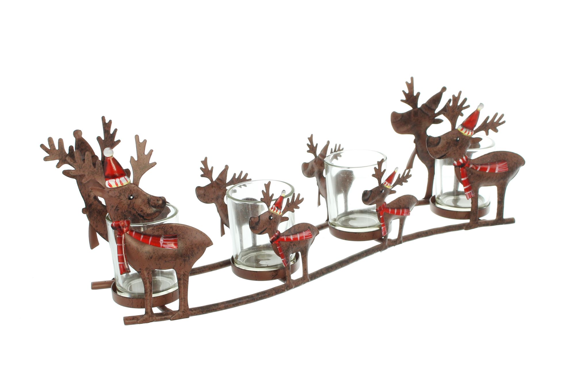 Windlicht "Rentierfamilie"  im Frank Flechtwaren Online Shop für Figuren kaufen