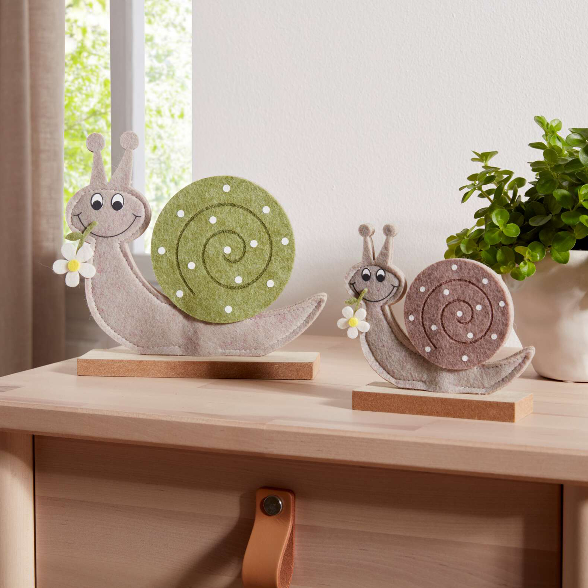 Schnecke "Lovely", 2er Set  im Frank Flechtwaren Online Shop kaufen