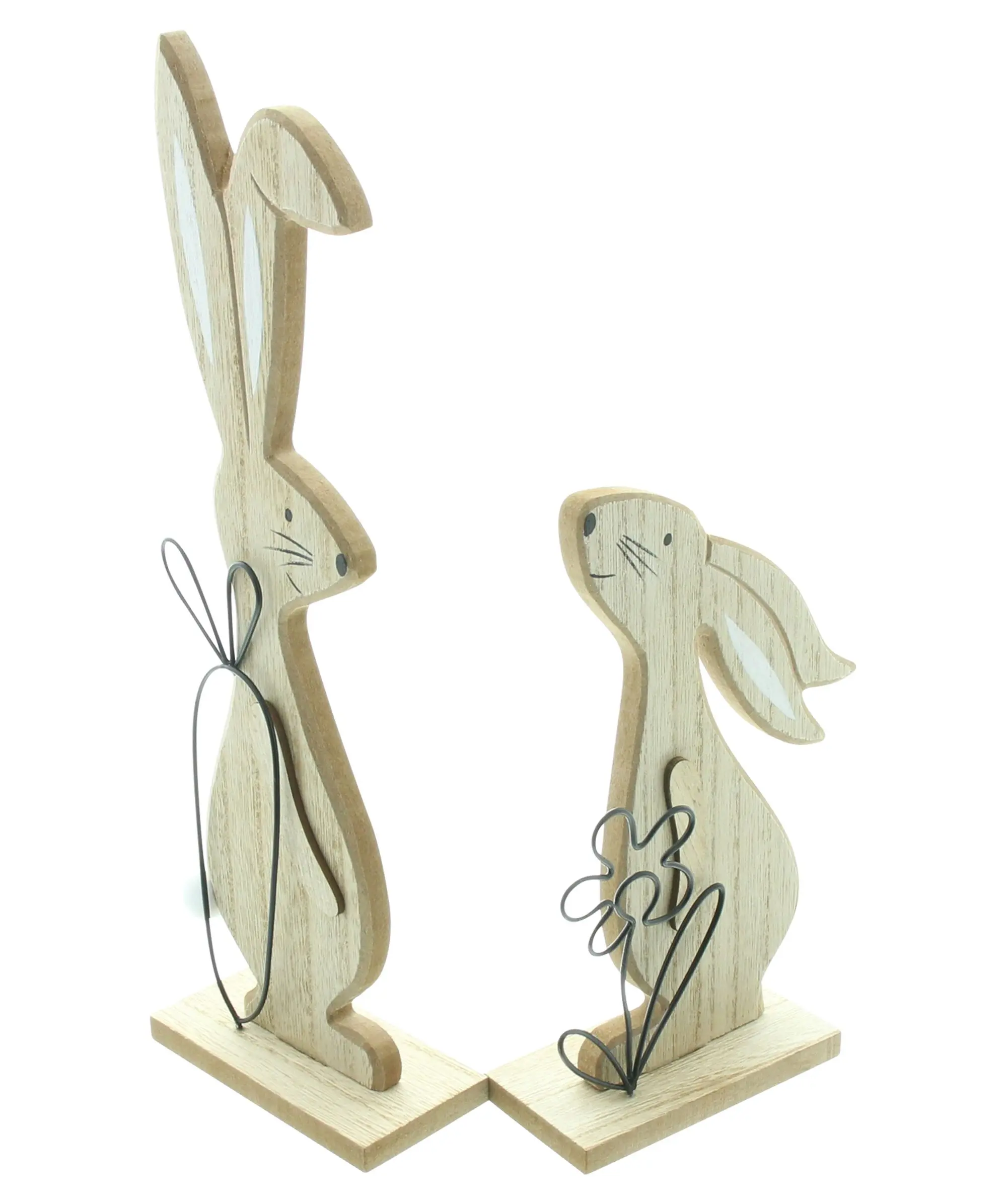 Hase "Natur", 2er Set  im Frank Flechtwaren Online Shop für Hasen &amp; Co kaufen