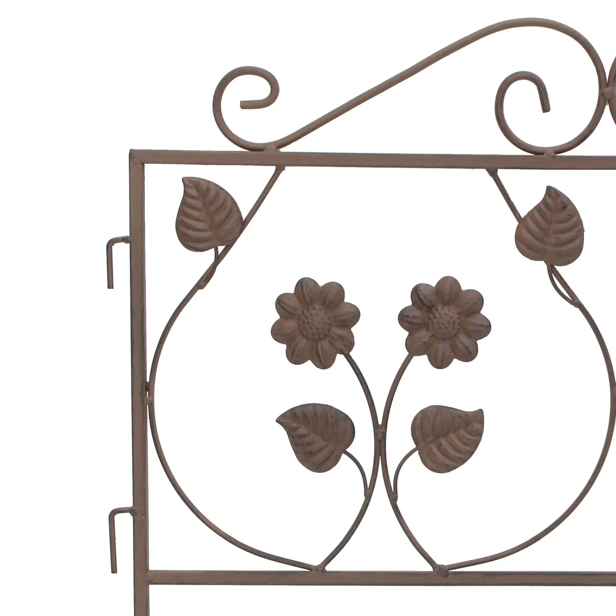 Dekozaunelement "Blume"  im Frank Flechtwaren Online Shop für Beetbegrenzung &amp; Zäune kaufen