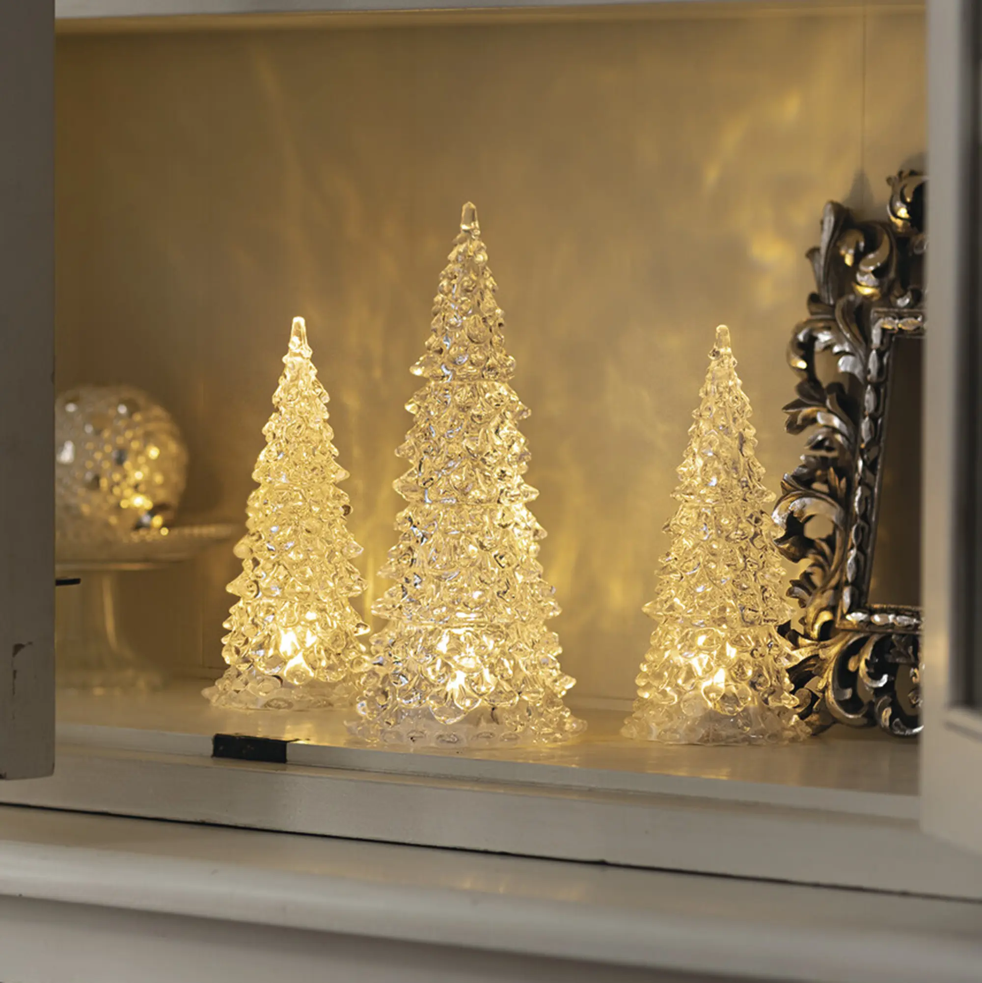LED-Tanne "Glamour", 3er Set  im Frank Flechtwaren Online Shop kaufen