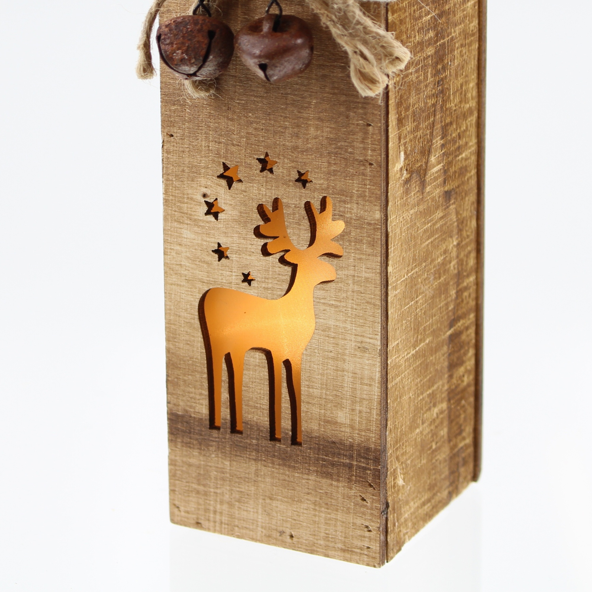 LED-Säule "Rentier", 2er Set  im Frank Flechtwaren Online Shop für Weihnachten kaufen