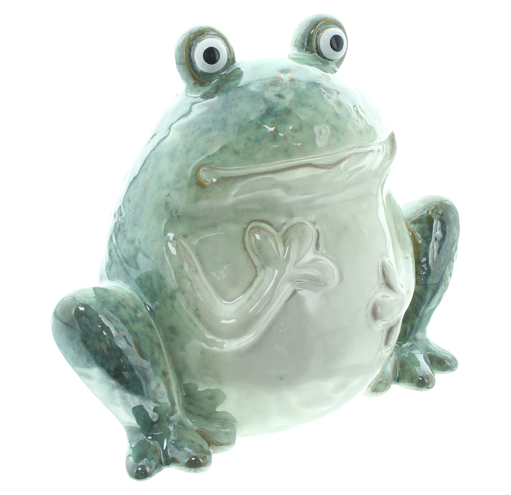 Figur "Frosch"  im Frank Flechtwaren Online Shop für Gartenfiguren kaufen