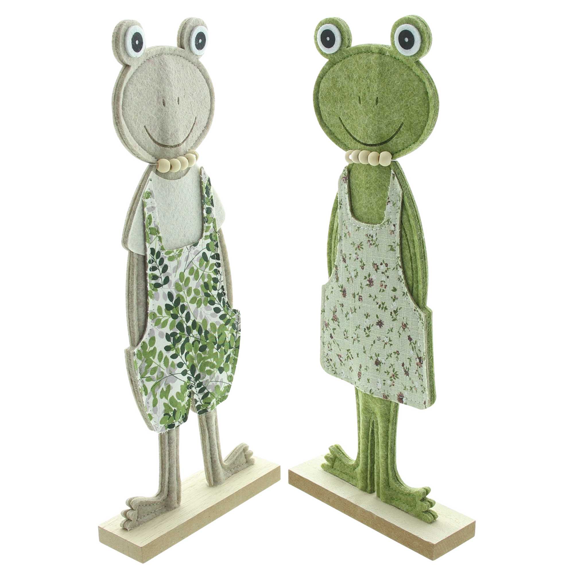 Acheter Lot de 2 grenouilles "Casual"  dans la boutique en ligne de Frank Flechtwaren pour Pâques