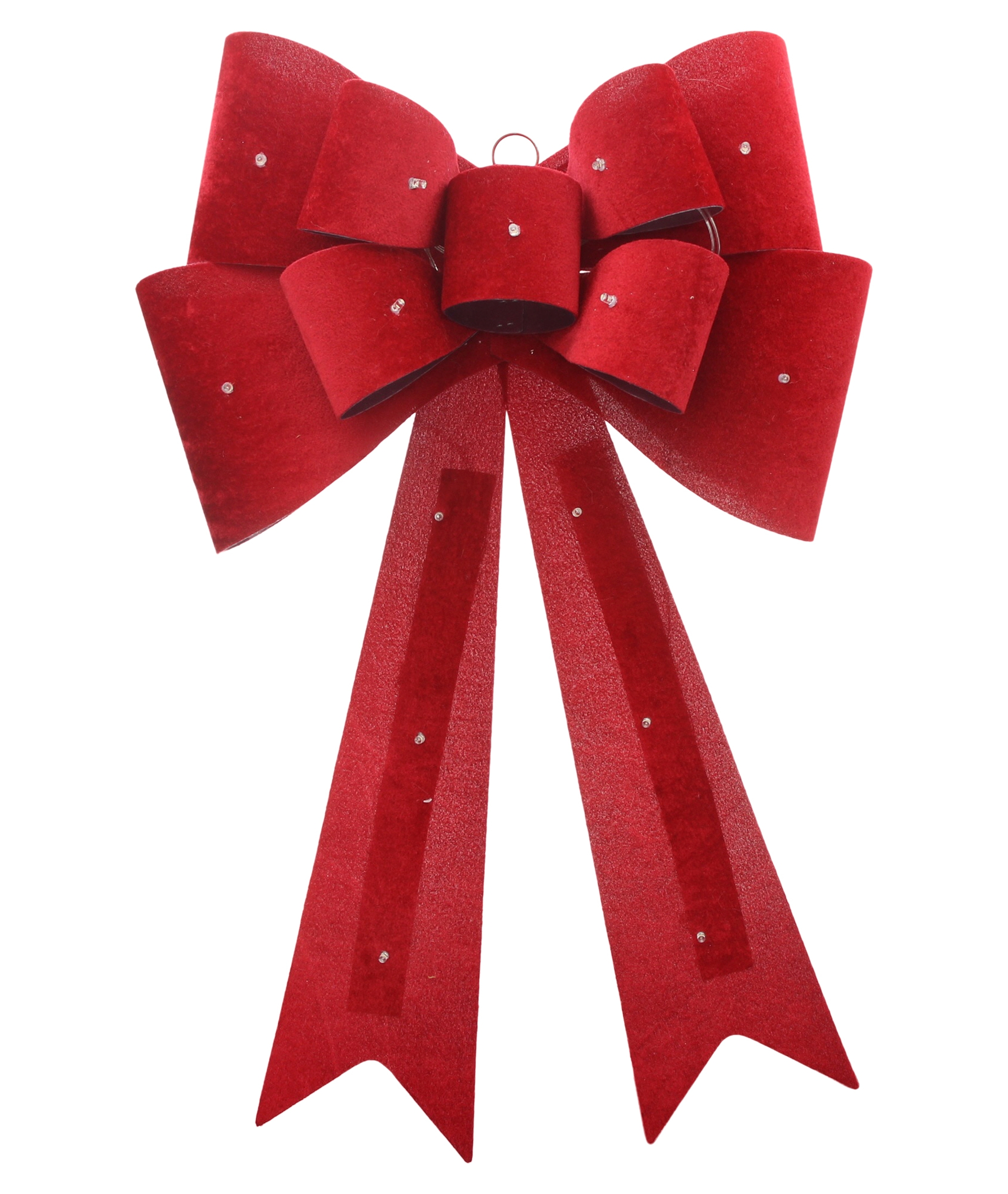 LED-Schleife "Rot"  im Frank Flechtwaren Online Shop für LED-Deko kaufen