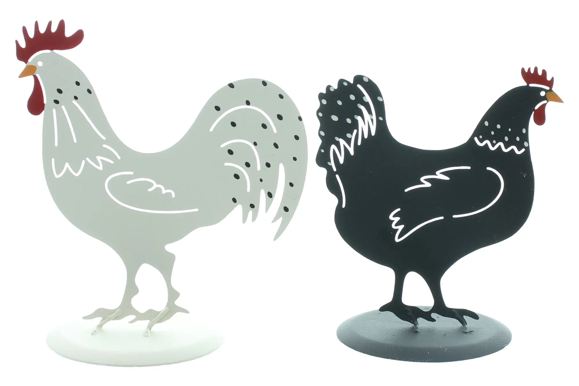 Figur "Black &amp; White", 2er Set  im Frank Flechtwaren Online Shop für Dekofiguren kaufen