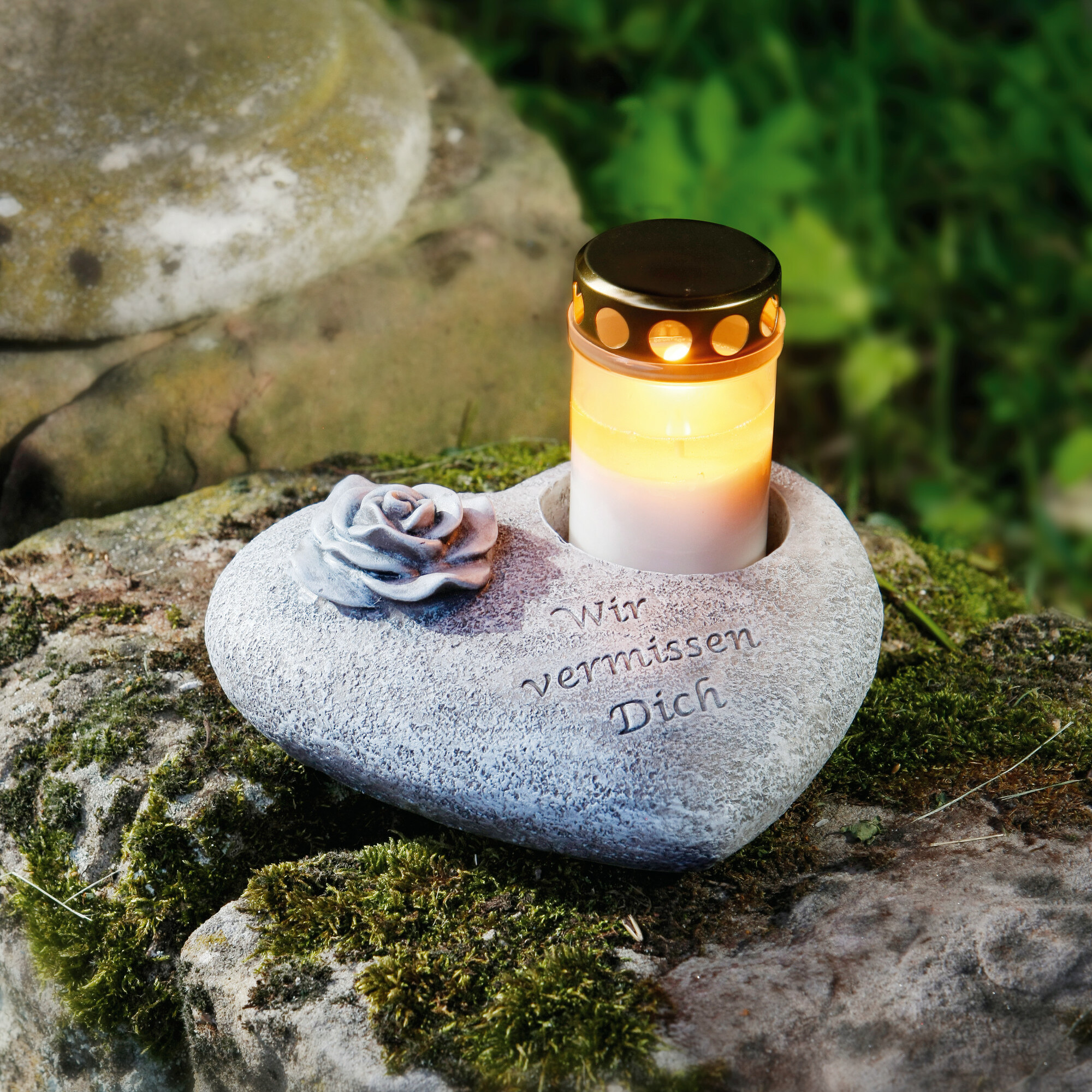Grabschmuck "Herz"  im Frank Flechtwaren Online Shop kaufen