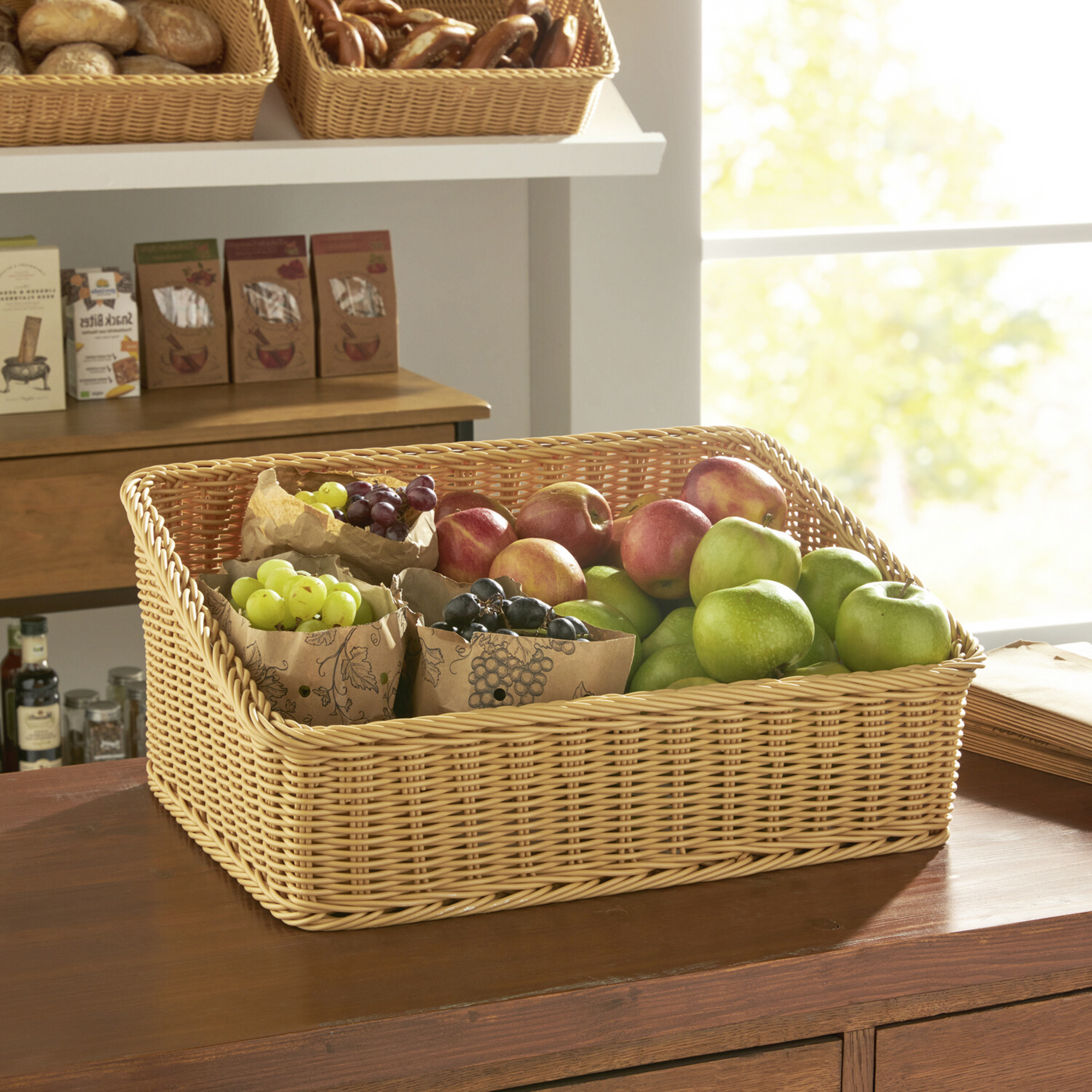 Acheter Panier d'étalage "poly" , 50 x 40 cm  dans la boutique en ligne de Frank Flechtwaren