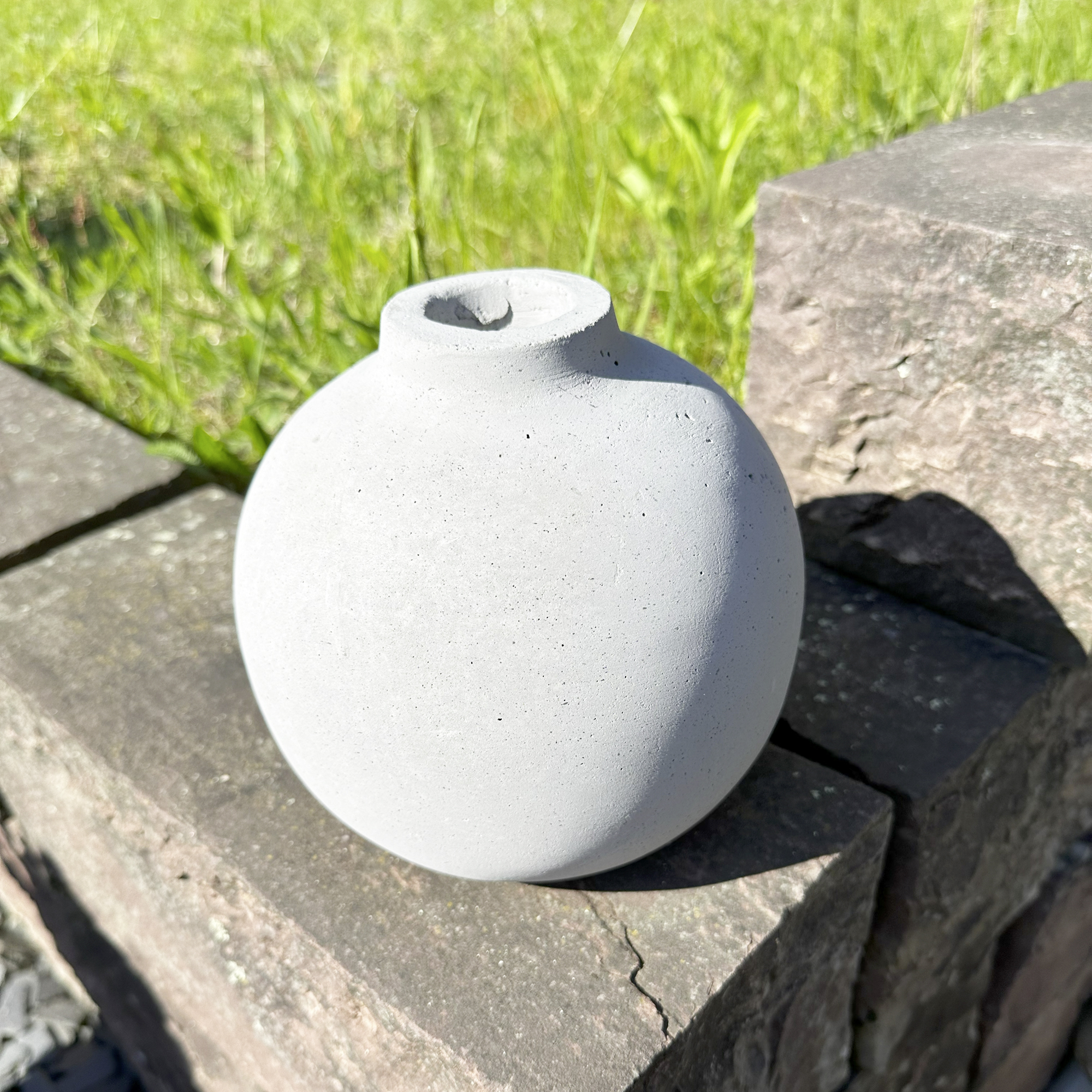 Dekovase "Beton"  im Frank Flechtwaren Online Shop kaufen