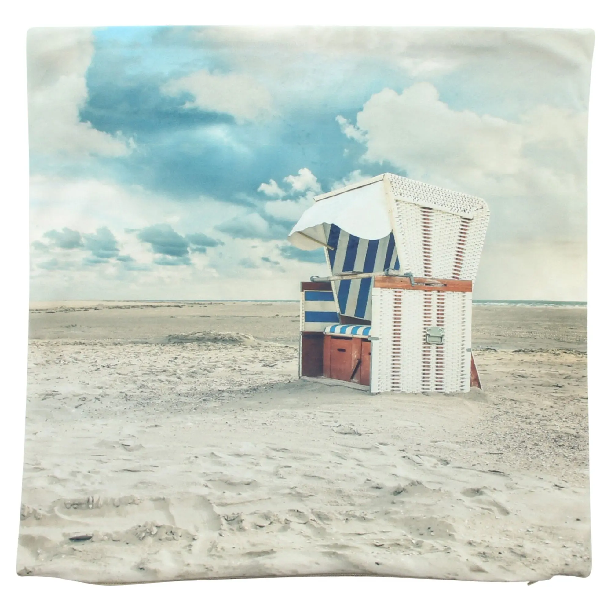 Kissenhülle "Strandkorb"  im Frank Flechtwaren Online Shop für Kissenhüllen kaufen