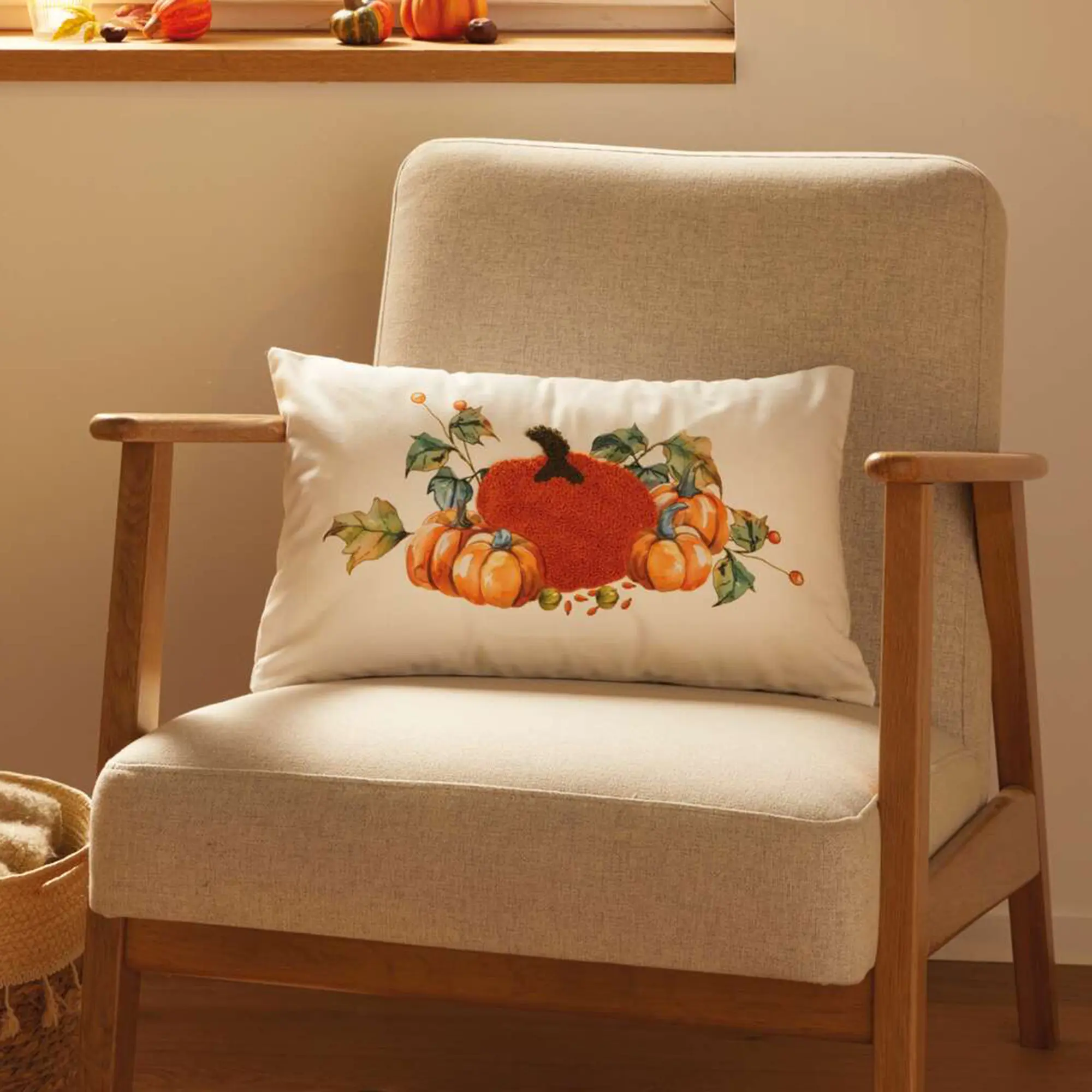 Kissenhülle "Gartenkürbis"  im Frank Flechtwaren Online Shop kaufen