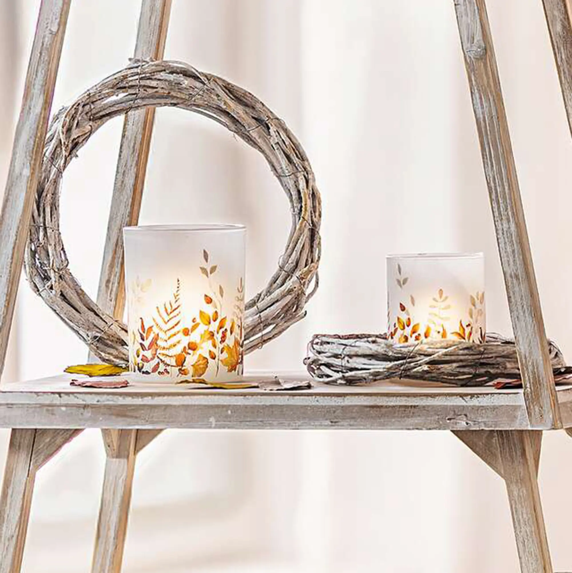 Windlicht "Herbst", 2er Set  im Frank Flechtwaren Online Shop kaufen