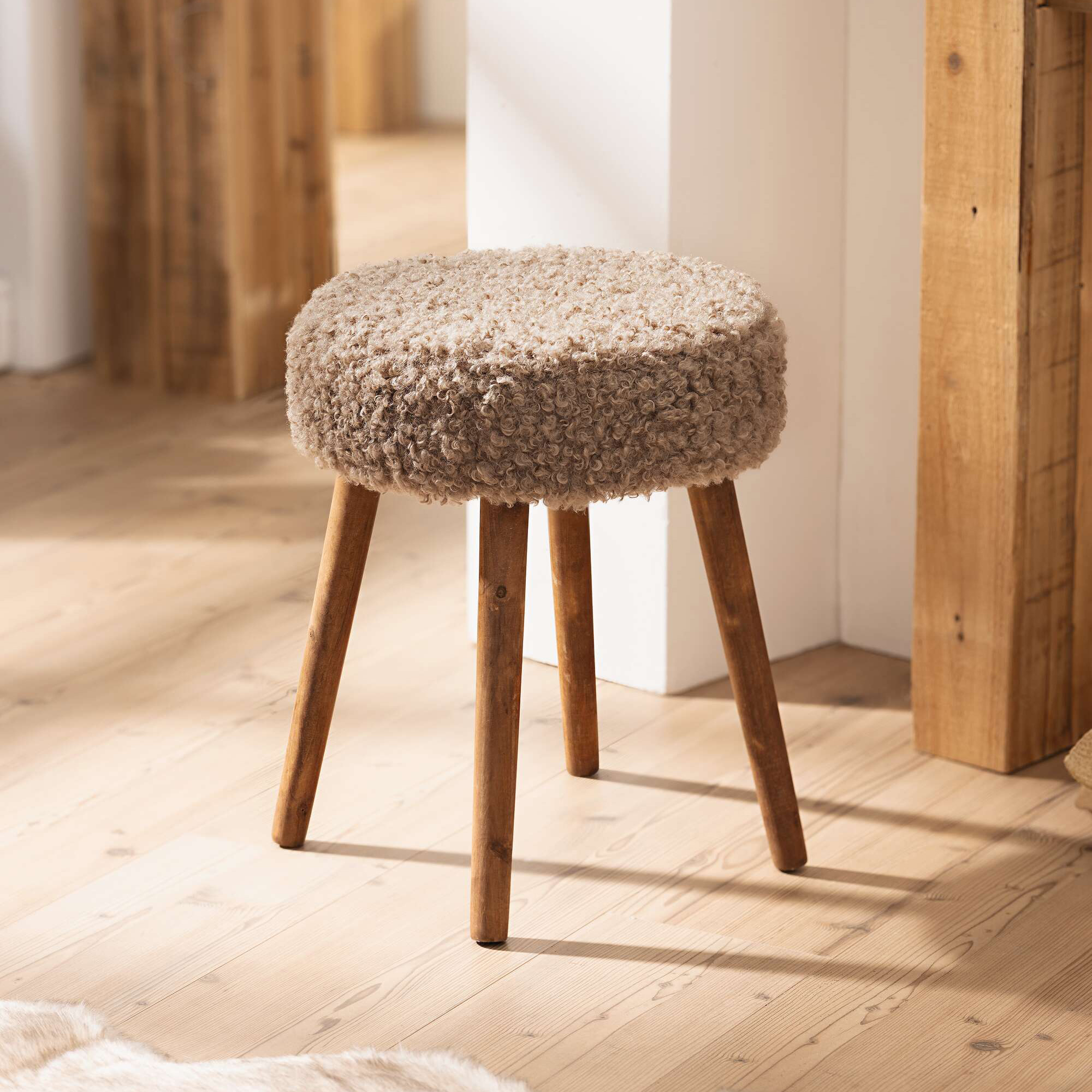 Hocker "Curly Cover"  im Frank Flechtwaren Online Shop kaufen