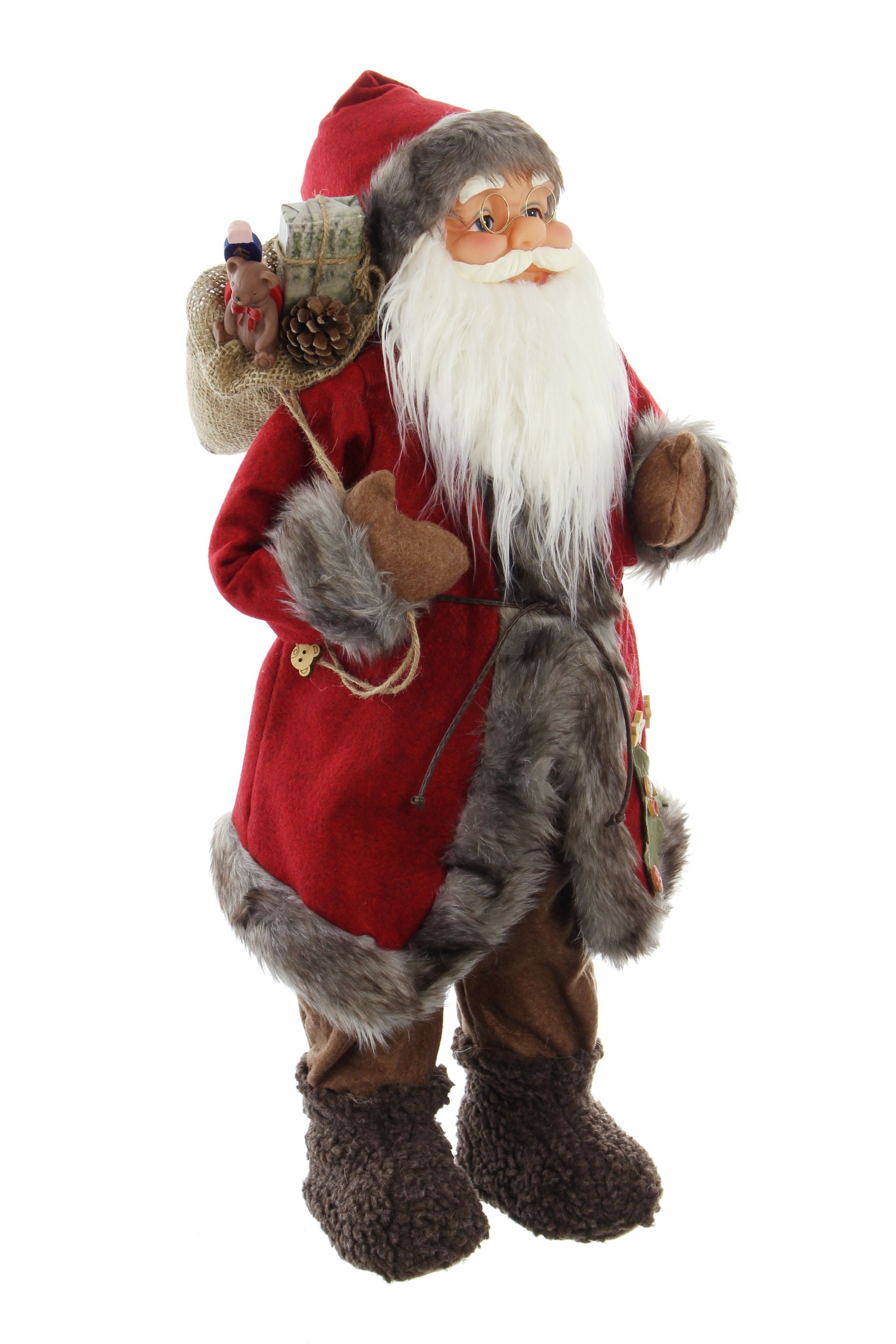 Figur "Großer Nikolaus"  im Frank Flechtwaren Online Shop für Weihnachtsmänner kaufen