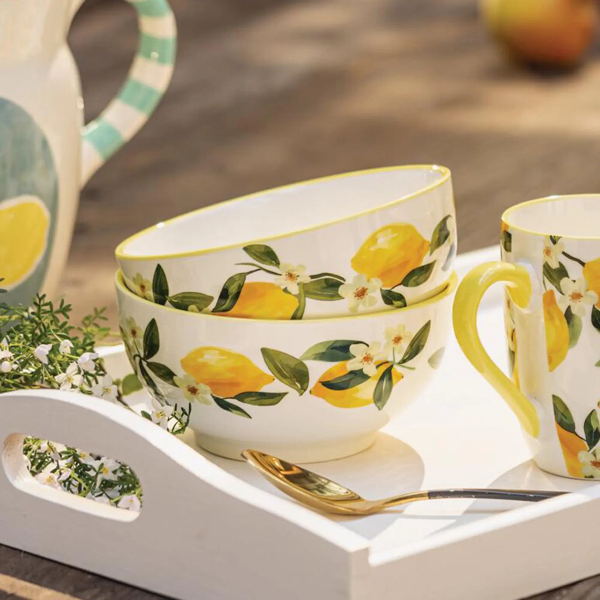Schüssel "Summer Feeling", 2er Set  im Frank Flechtwaren Online Shop kaufen