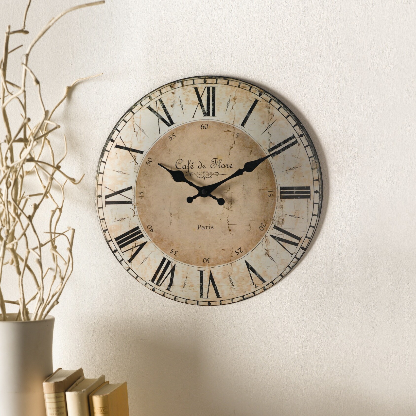 Acheter Horloge murale "Café de Flore"  dans la boutique en ligne de Frank Flechtwaren