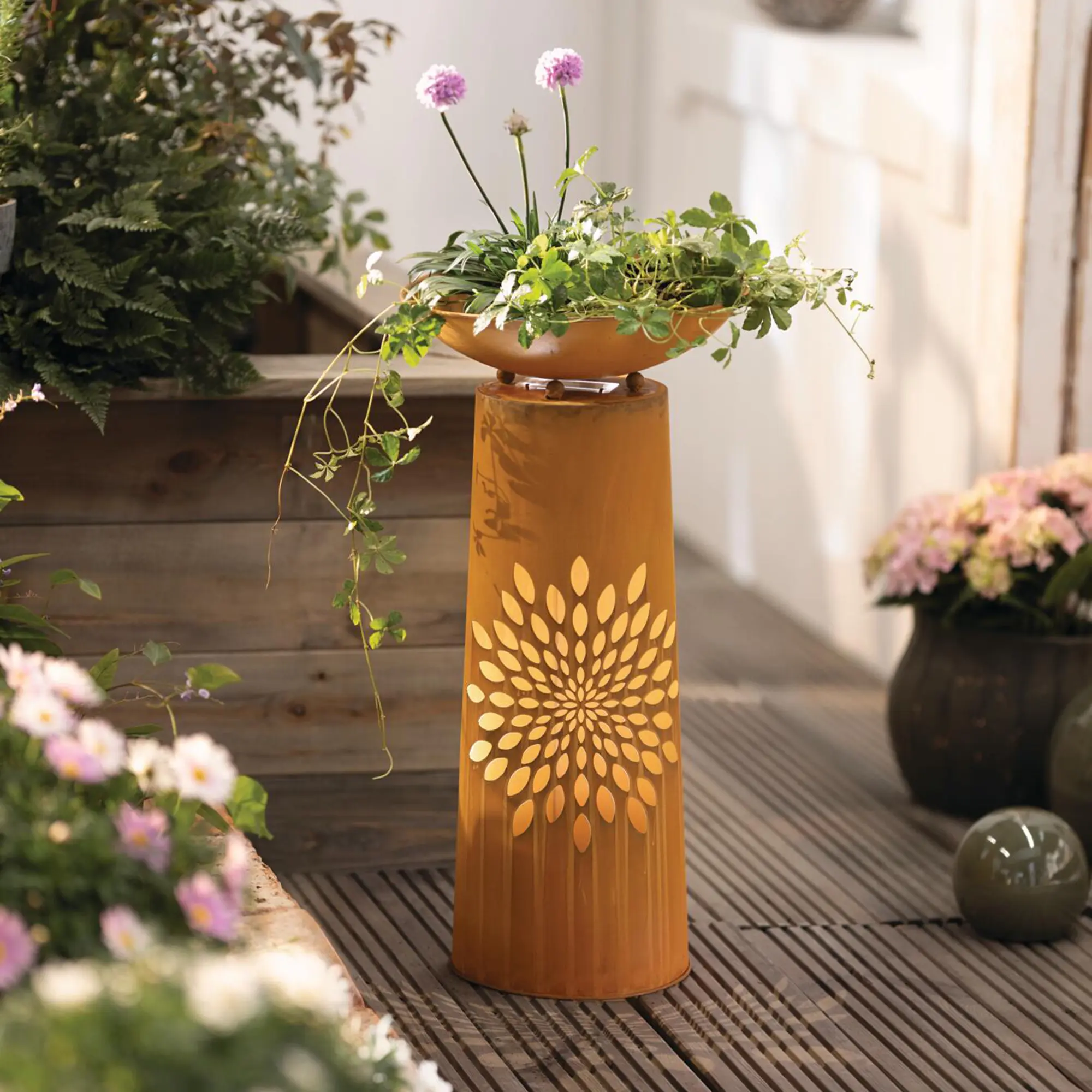 LED-Säule "Blüte"  im Frank Flechtwaren Online Shop kaufen
