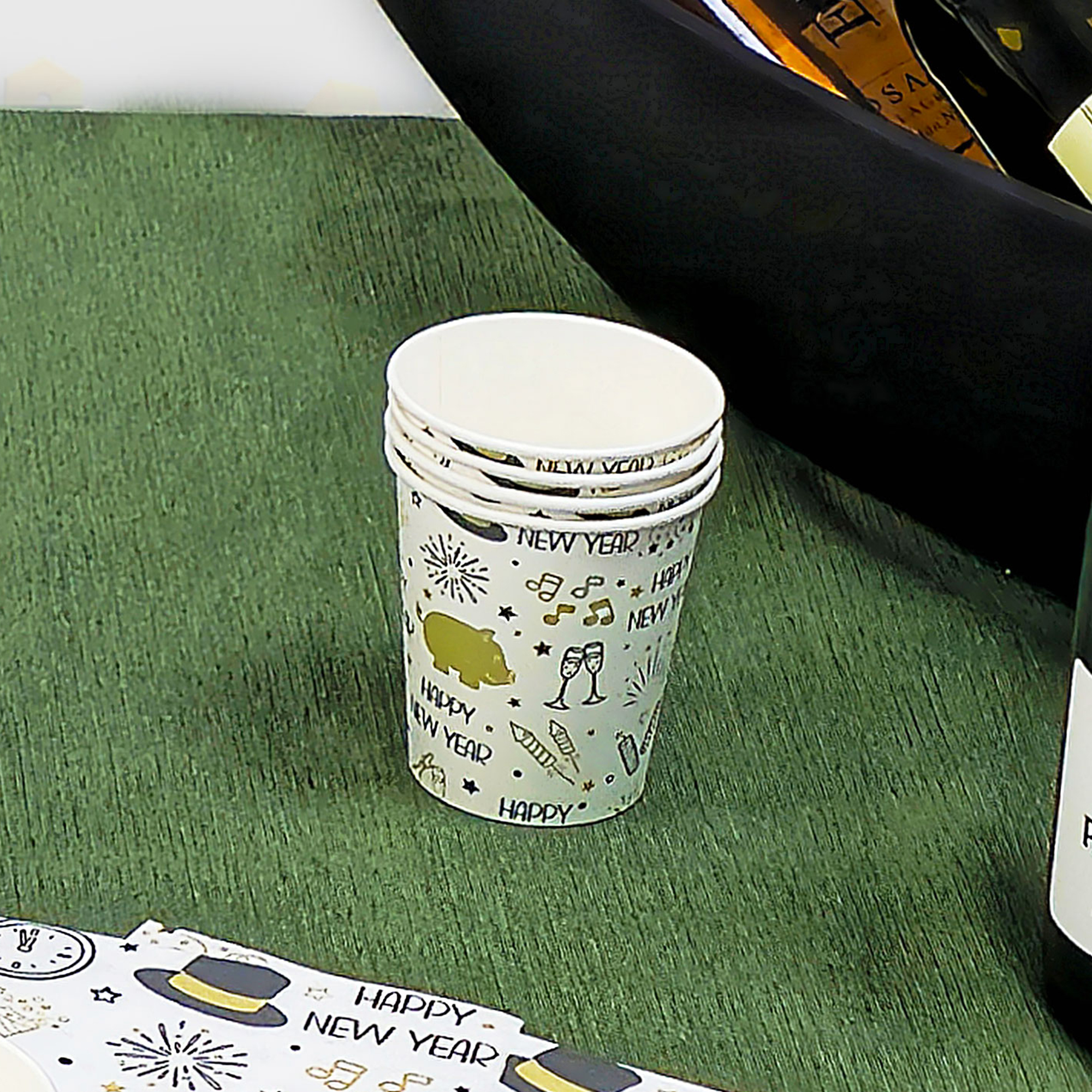 Pappbecher "Silvester", 16er Set  im Frank Flechtwaren Online Shop kaufen