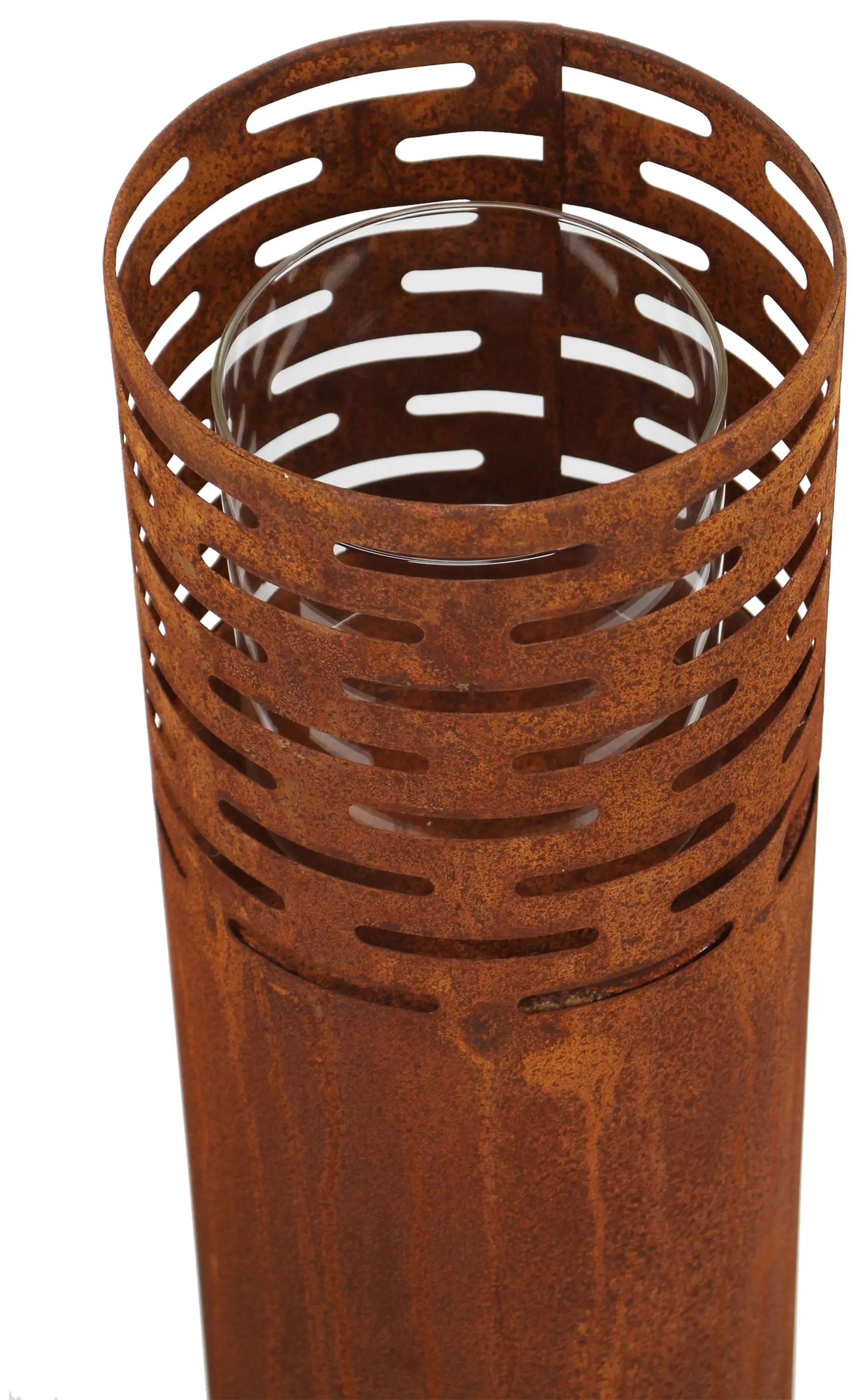 Windlicht "Rost-Säule", 2er Set im Frank Flechtwaren Online Shop für Ostern kaufen Windlicht "Rost-Säule", 2er Set im Frank Flechtwaren Online Shop für Ostern kaufen