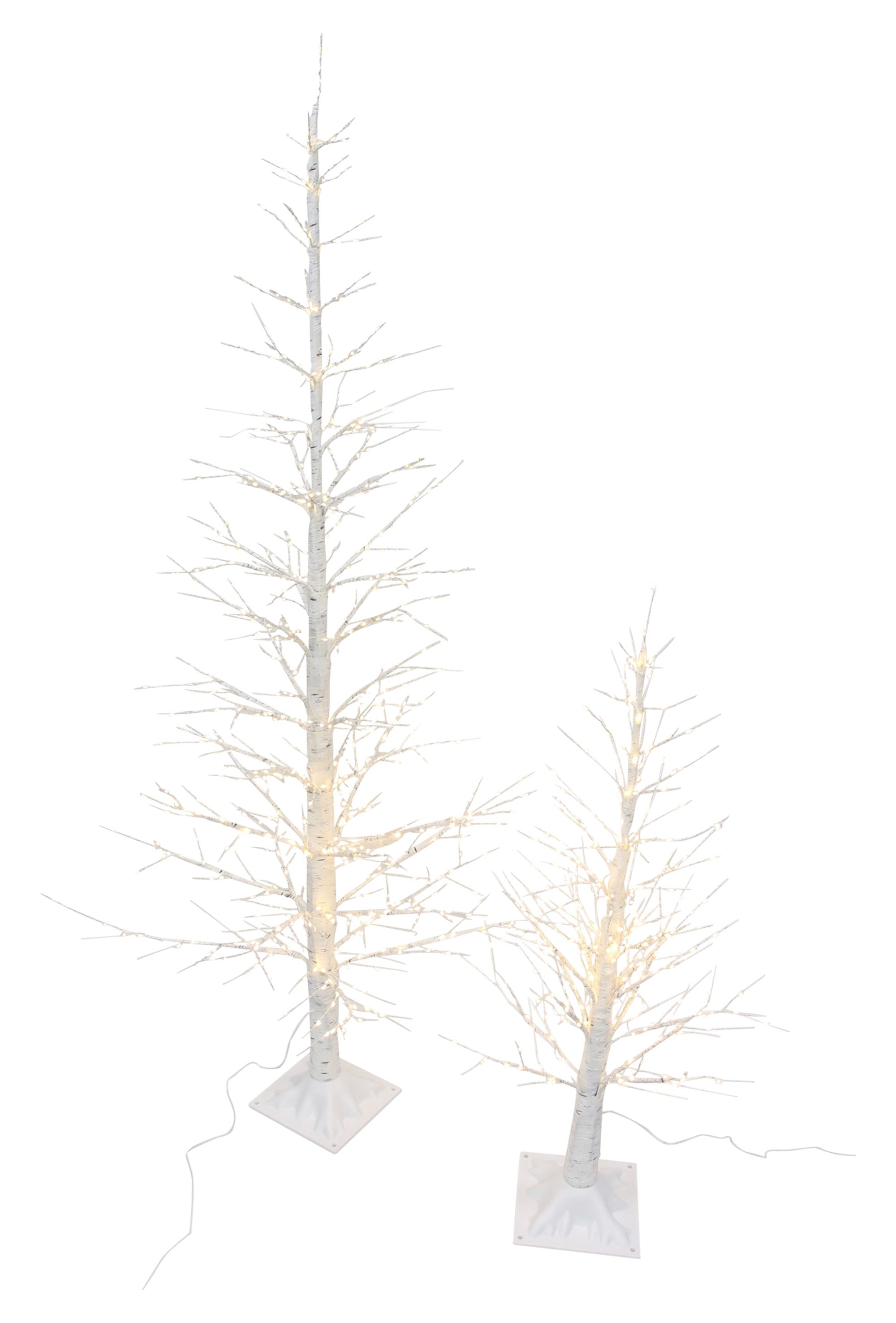 LED-Tanne "White Christmas", 2er Set  im Frank Flechtwaren Online Shop für Titelserie Weihnachten kaufen