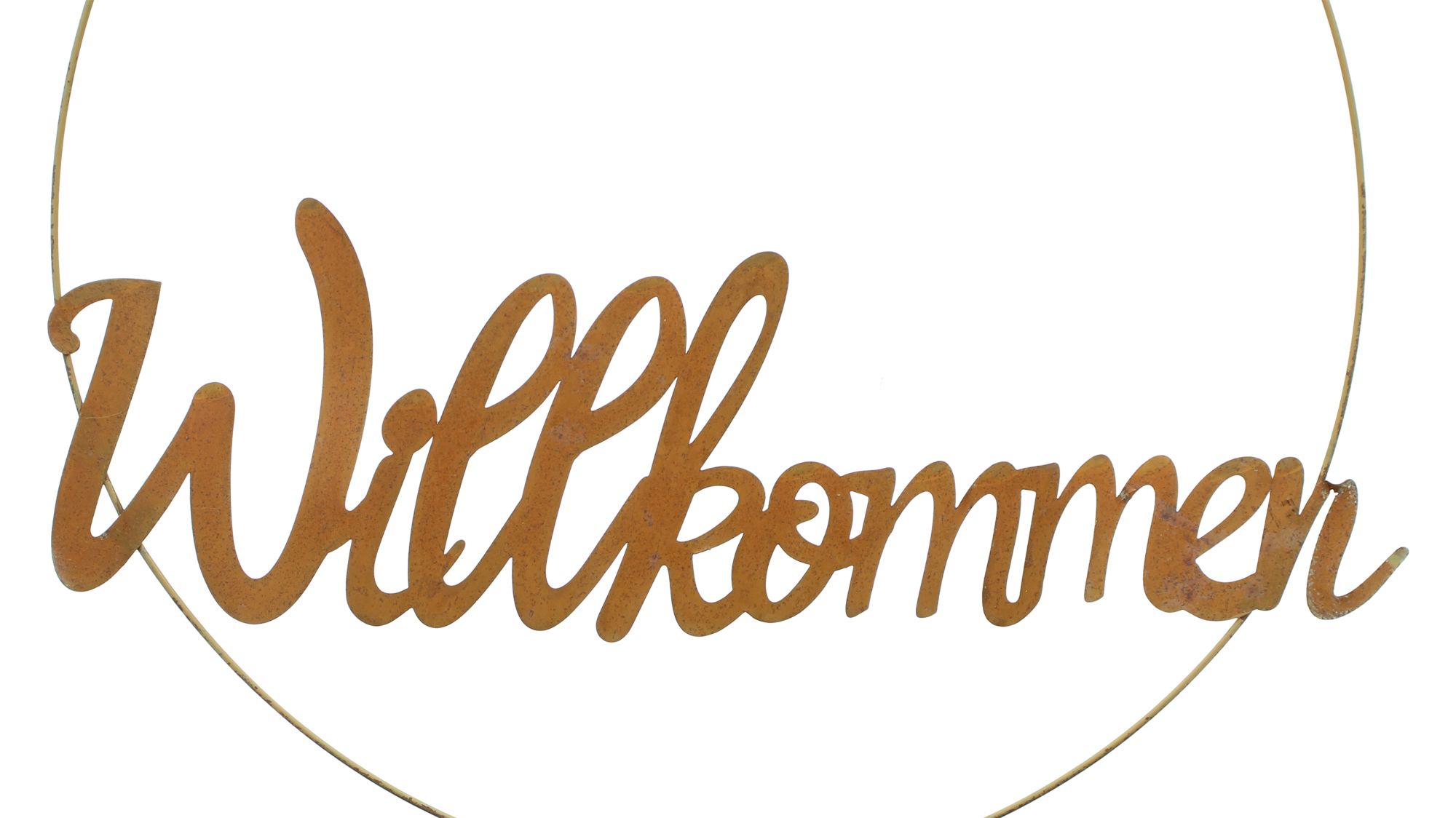 Metallring "Willkommen" im Frank Flechtwaren Online Shop für Ostern kaufen Metallring "Willkommen" im Frank Flechtwaren Online Shop für Ostern kaufen