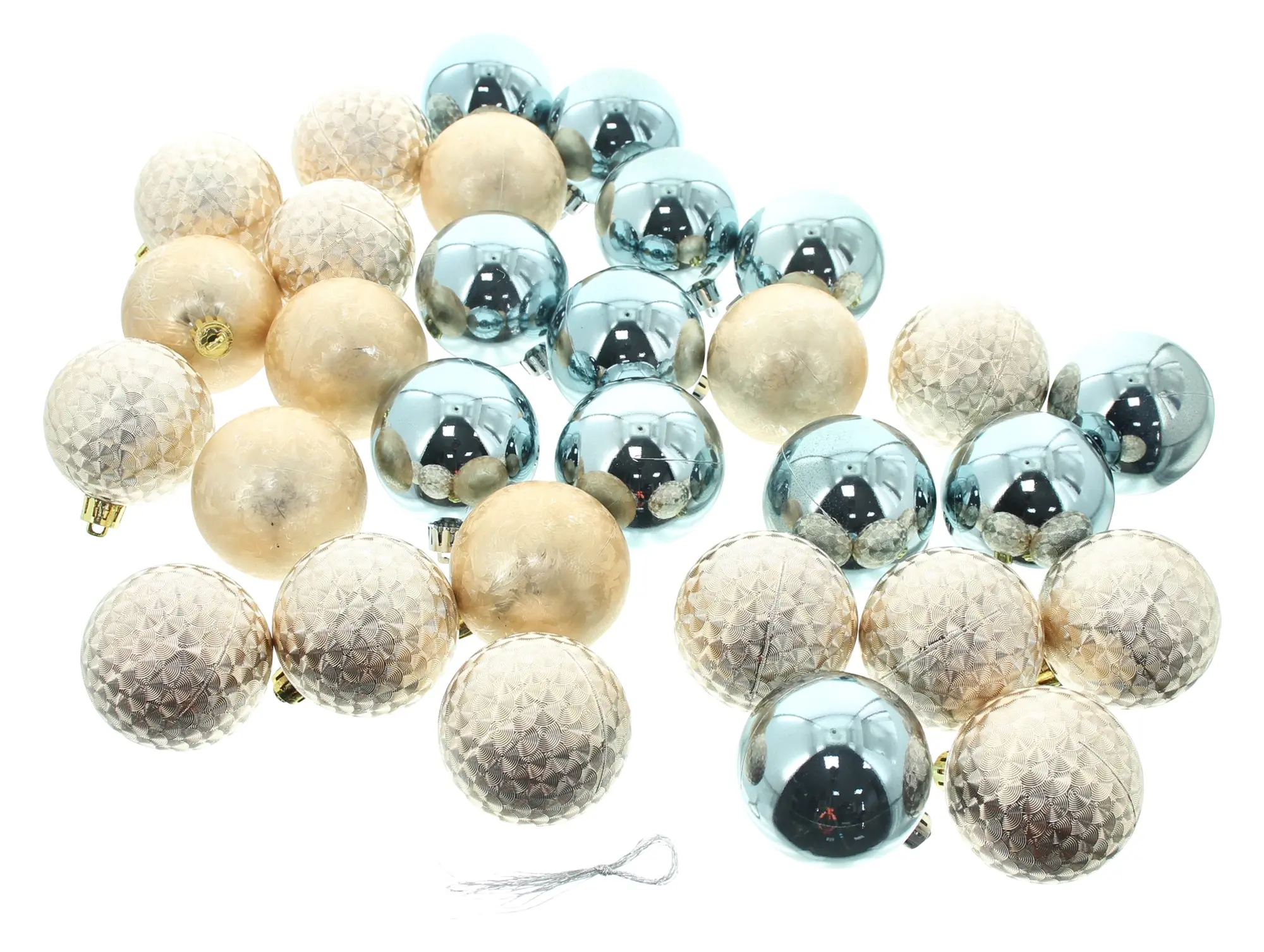 Christbaumkugel "Modern", 30er Set  im Frank Flechtwaren Online Shop für Baumschmuck kaufen