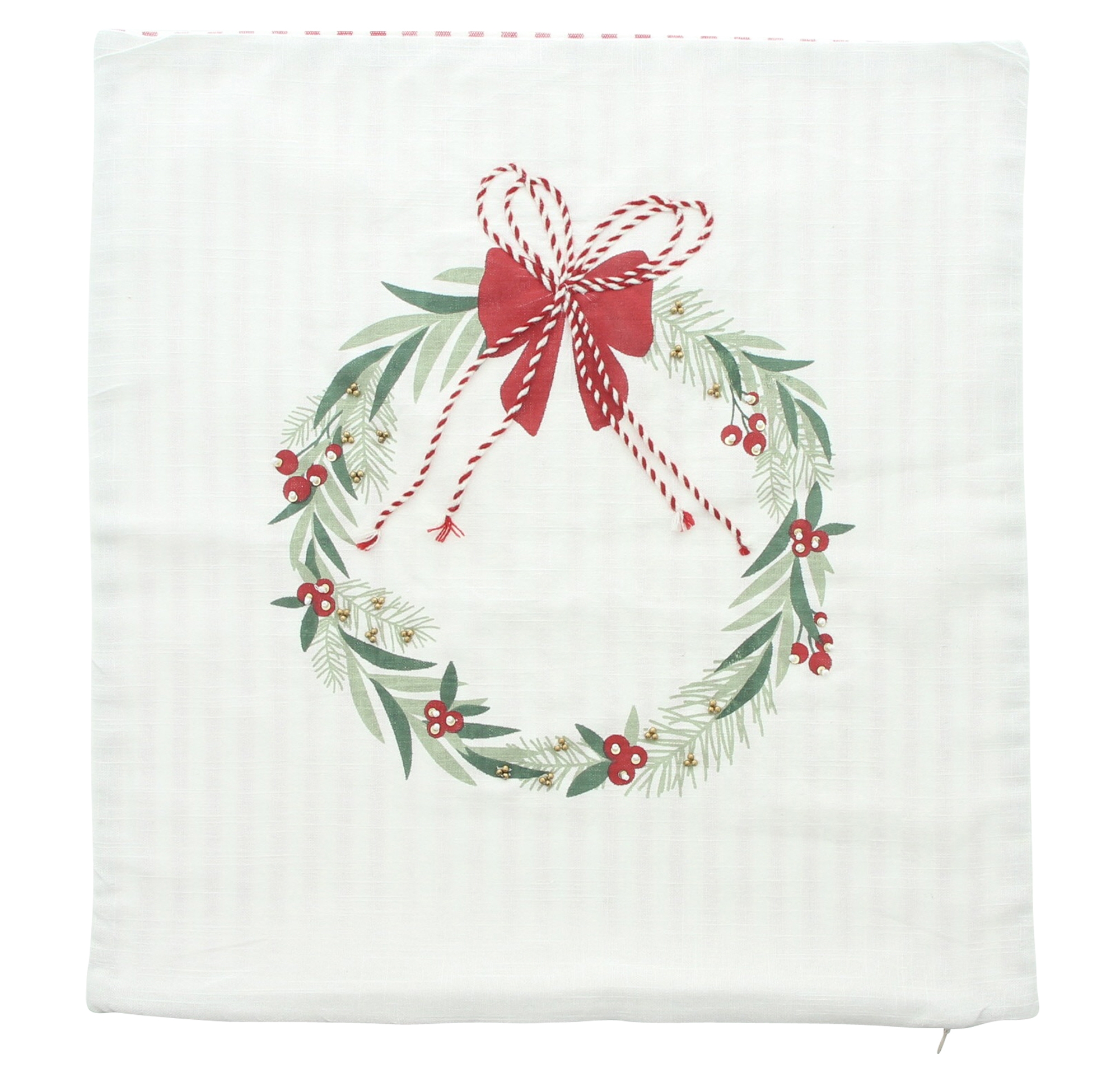 Kissenhülle "Schleifchenkranz"  im Frank Flechtwaren Online Shop für Kissen &amp; Kissenhüllen kaufen