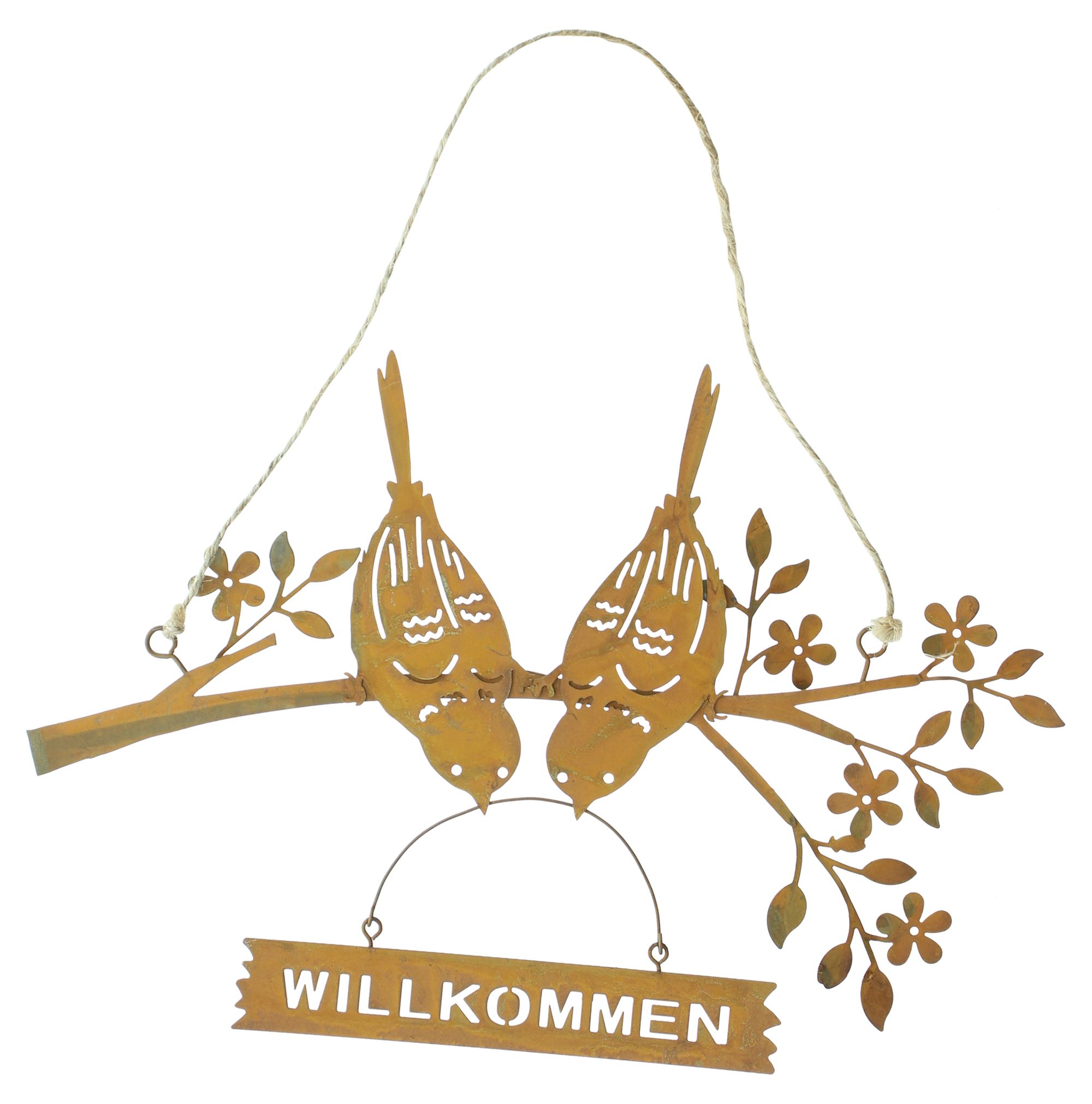 Hänger "Willkommensgruß"  im Frank Flechtwaren Online Shop für Ostern kaufen