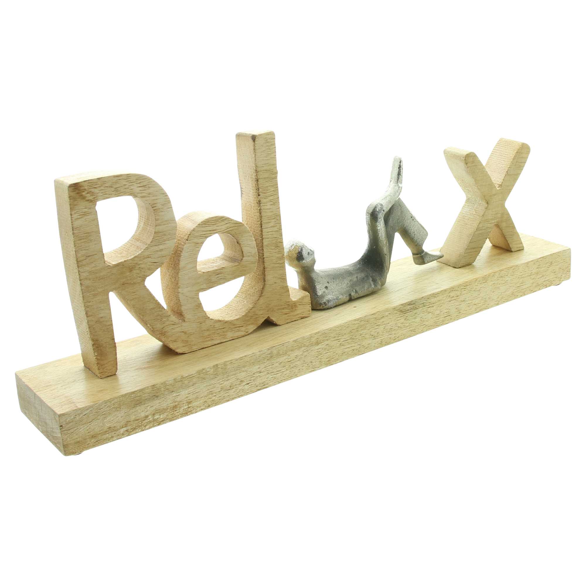 Schriftzug "Relax" im Frank Flechtwaren Online Shop für Dekofiguren kaufen Schriftzug "Relax" im Frank Flechtwaren Online Shop für Dekofiguren kaufen