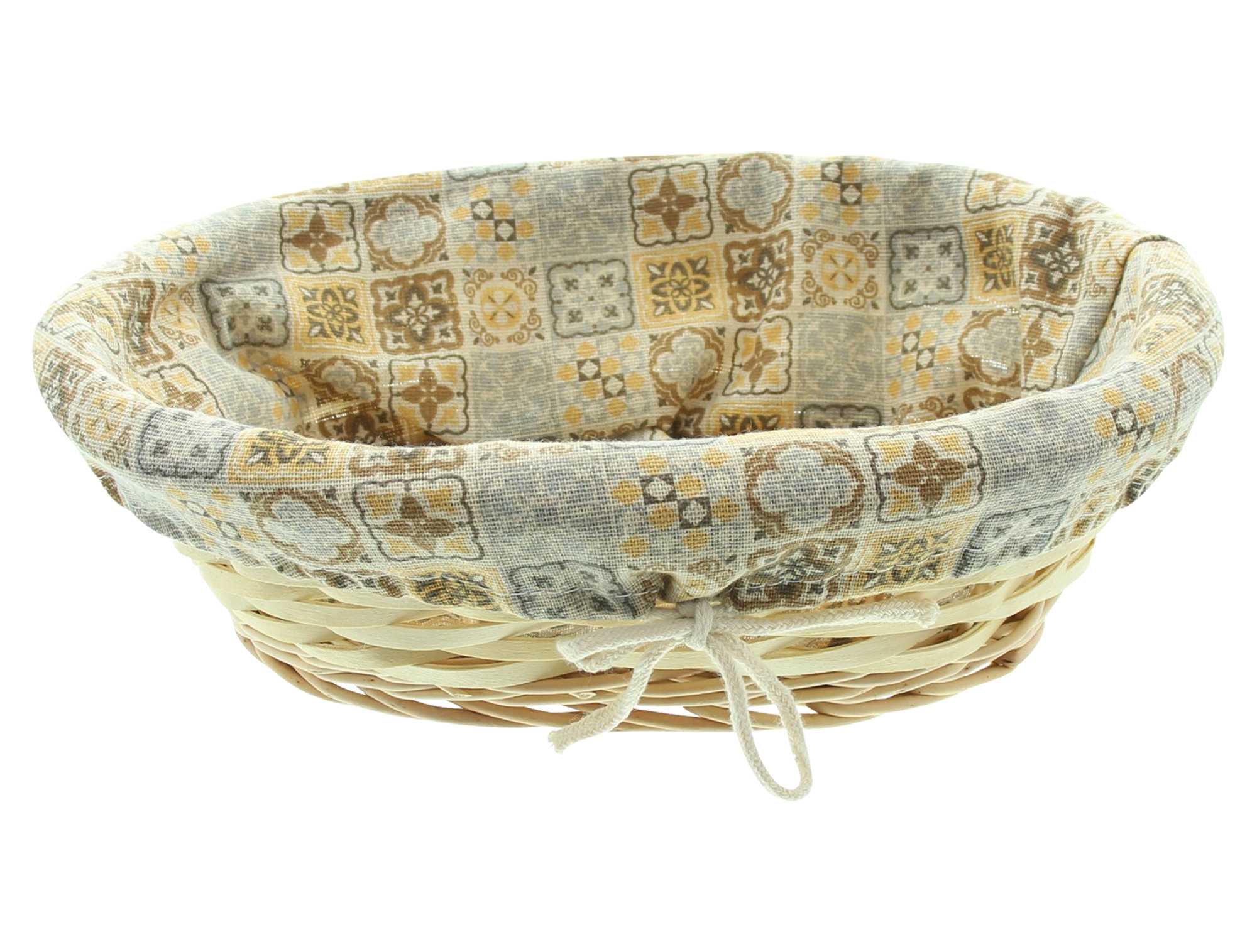 Füllkorb "Mosaik", oval  im Frank Flechtwaren Online Shop für Küche kaufen