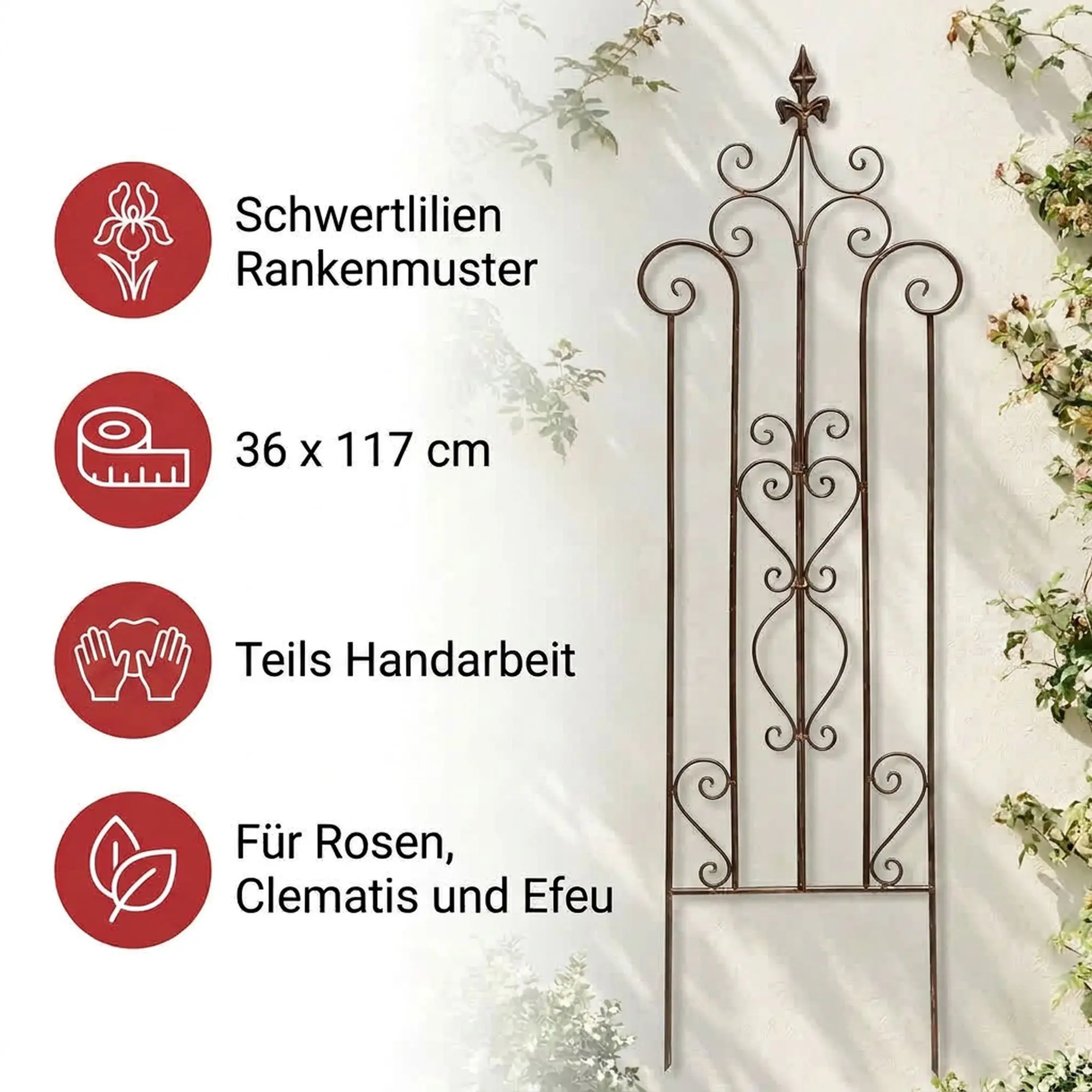 Rankhilfe "Schwertlilie"  im Frank Flechtwaren Online Shop für Ab ins Beet kaufen