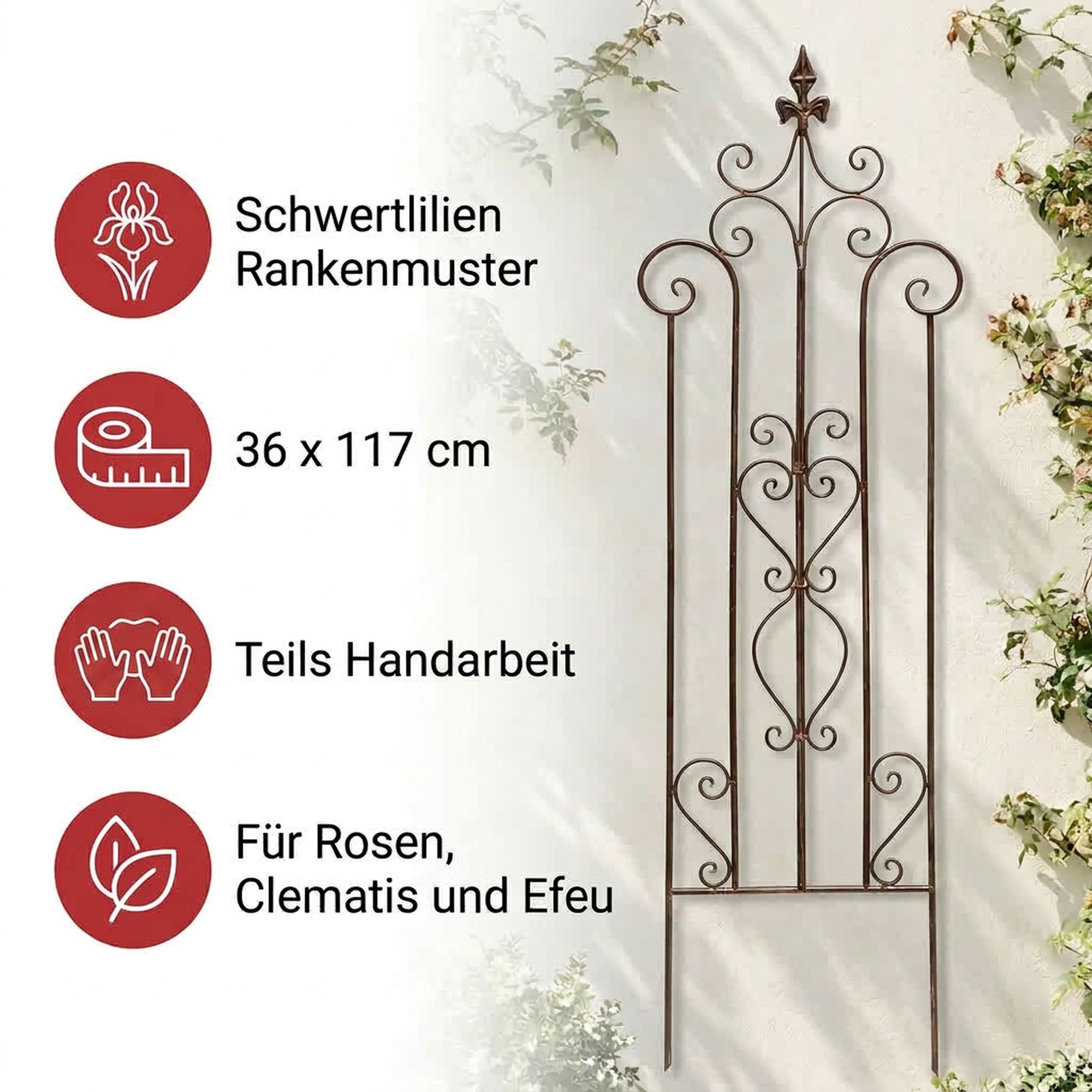 Rankhilfe "Schwertlilie"  im Frank Flechtwaren Online Shop für Ab ins Beet kaufen