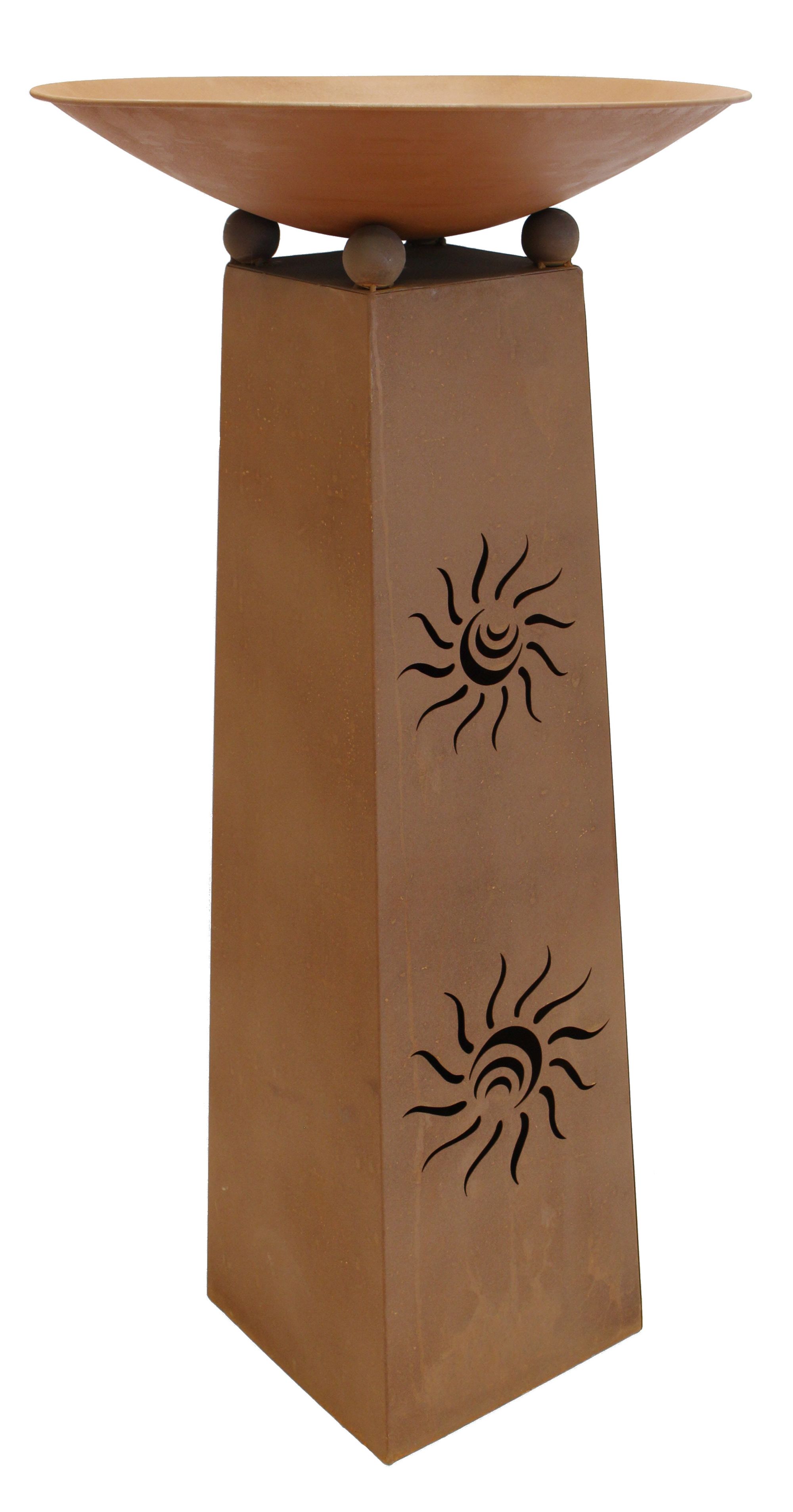 Säule "Sonne", 2tlg. im Frank Flechtwaren Online Shop für Feuerschalen kaufen Säule "Sonne", 2tlg. im Frank Flechtwaren Online Shop für Feuerschalen kaufen
