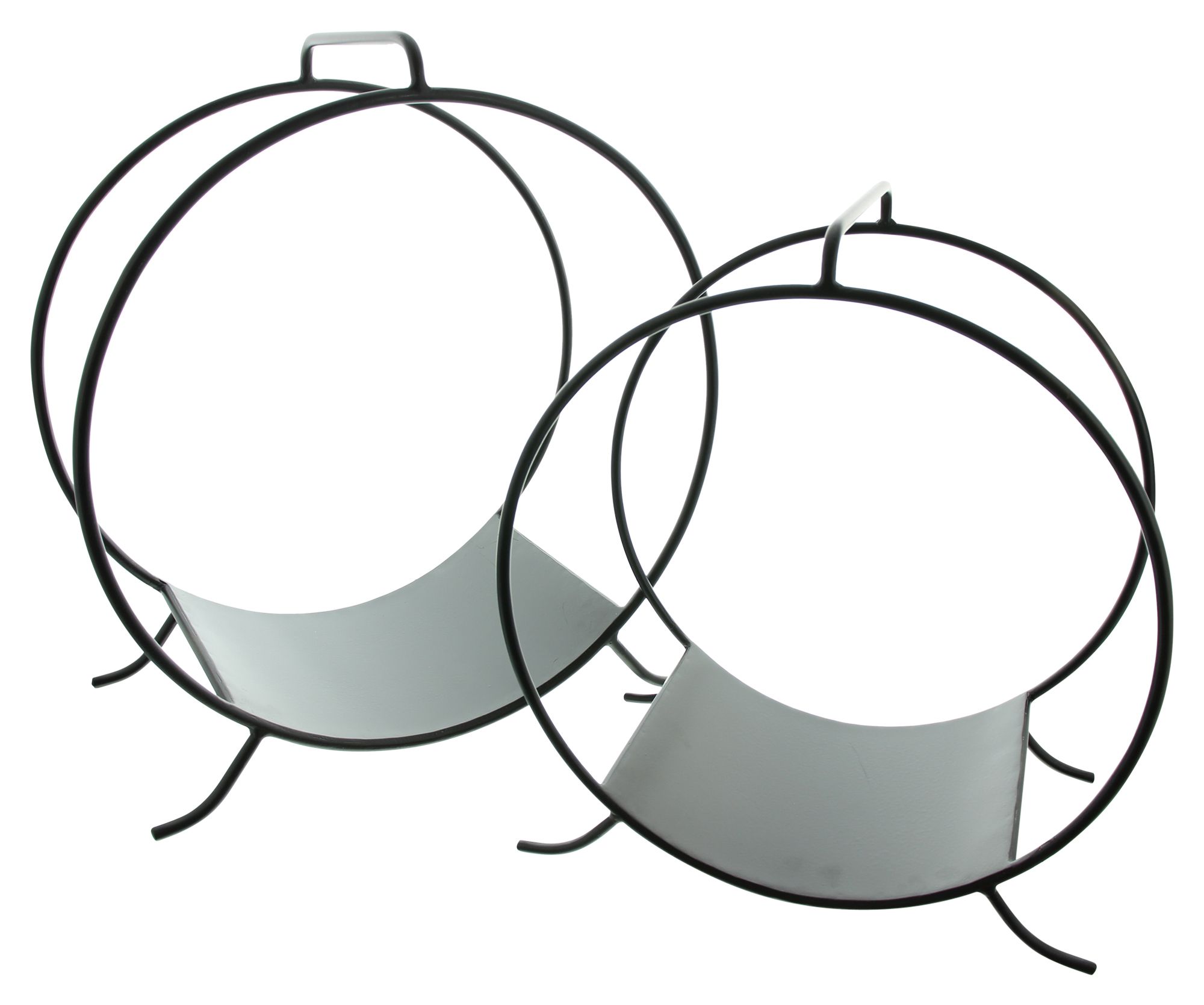 Kaminholzständer "Circle", 2er Set im Frank Flechtwaren Online Shop für Holzkörbe & Holzständer kaufen Kaminholzständer "Circle", 2er Set im Frank Flechtwaren Online Shop für Holzkörbe & Holzständer kaufen