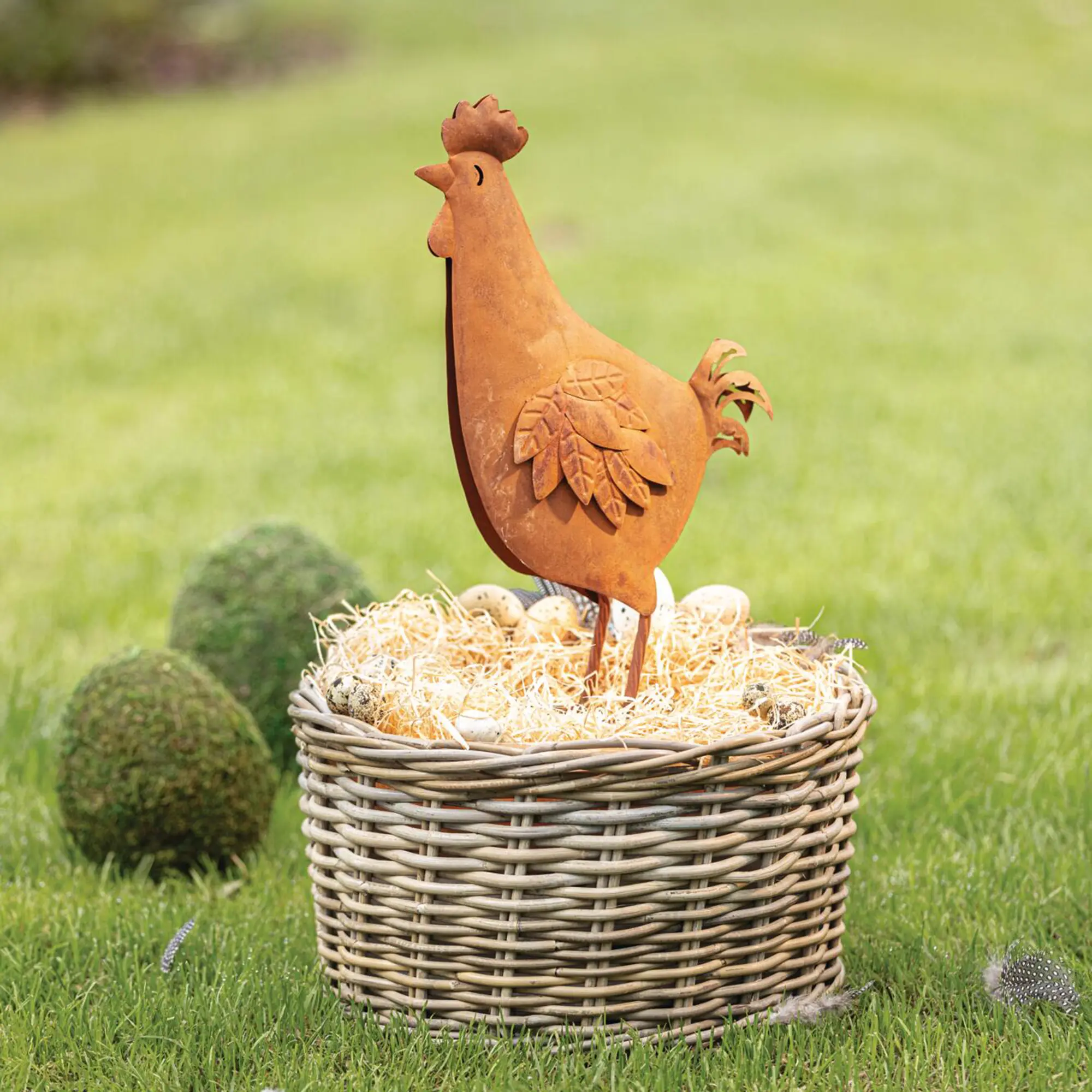 Figur "Henne"  im Frank Flechtwaren Online Shop kaufen
