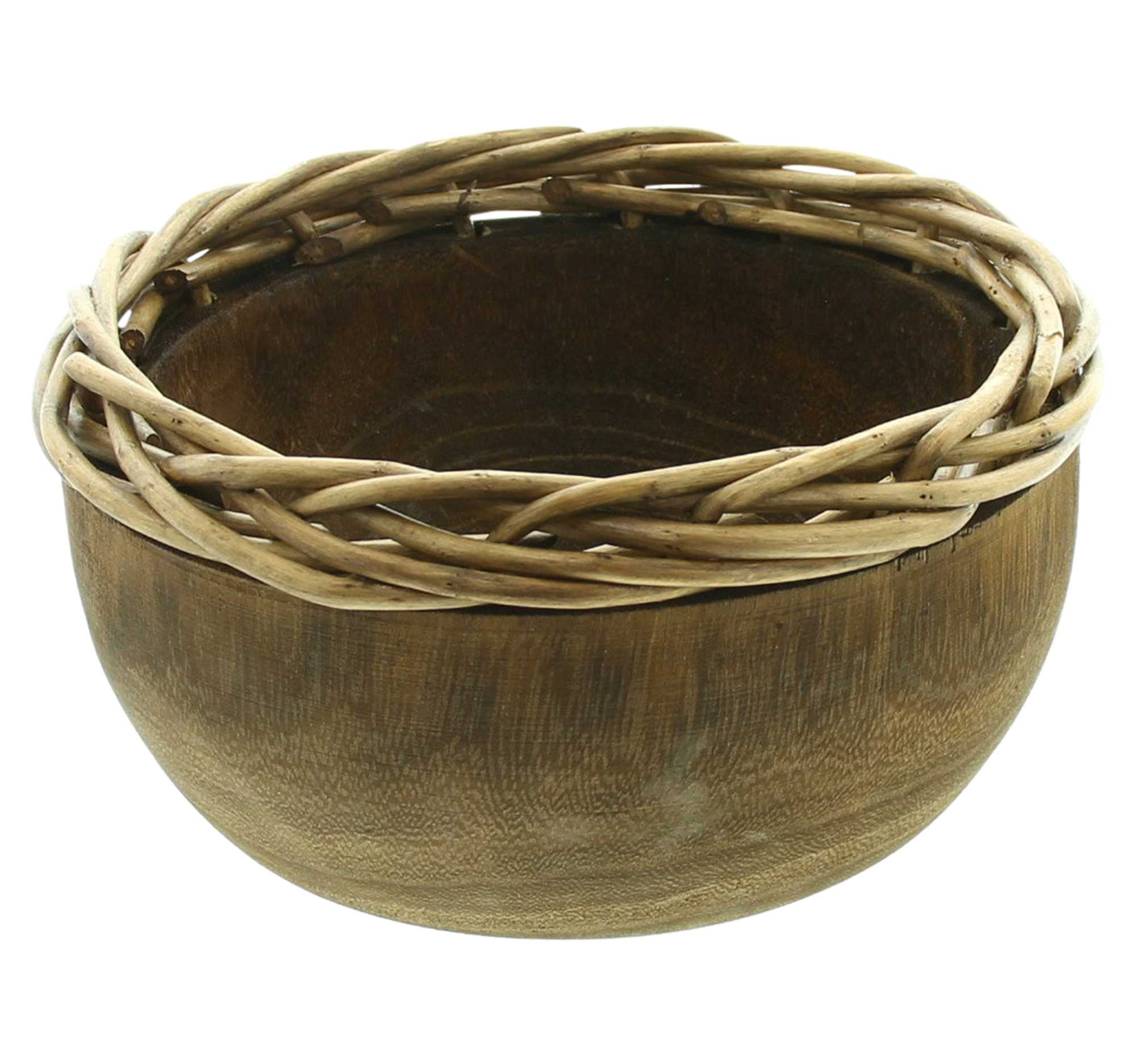 Schale "Flechtrand", rund  im Frank Flechtwaren Online Shop für Dekoschalen &amp; -etageren kaufen