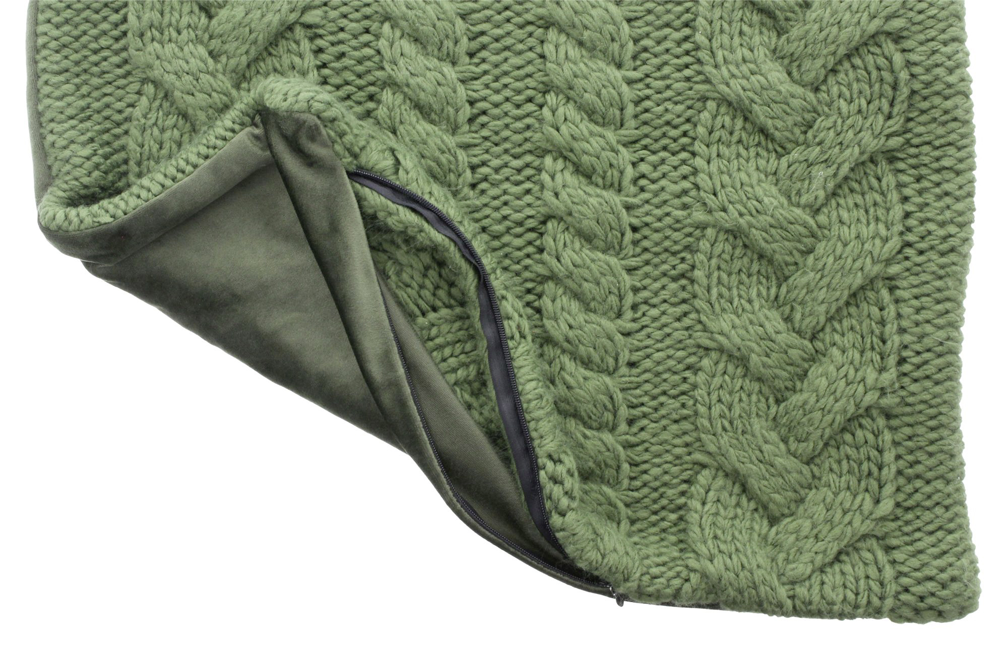 Kissenhülle "Strickzopf"  im Frank Flechtwaren Online Shop für Herbst kaufen