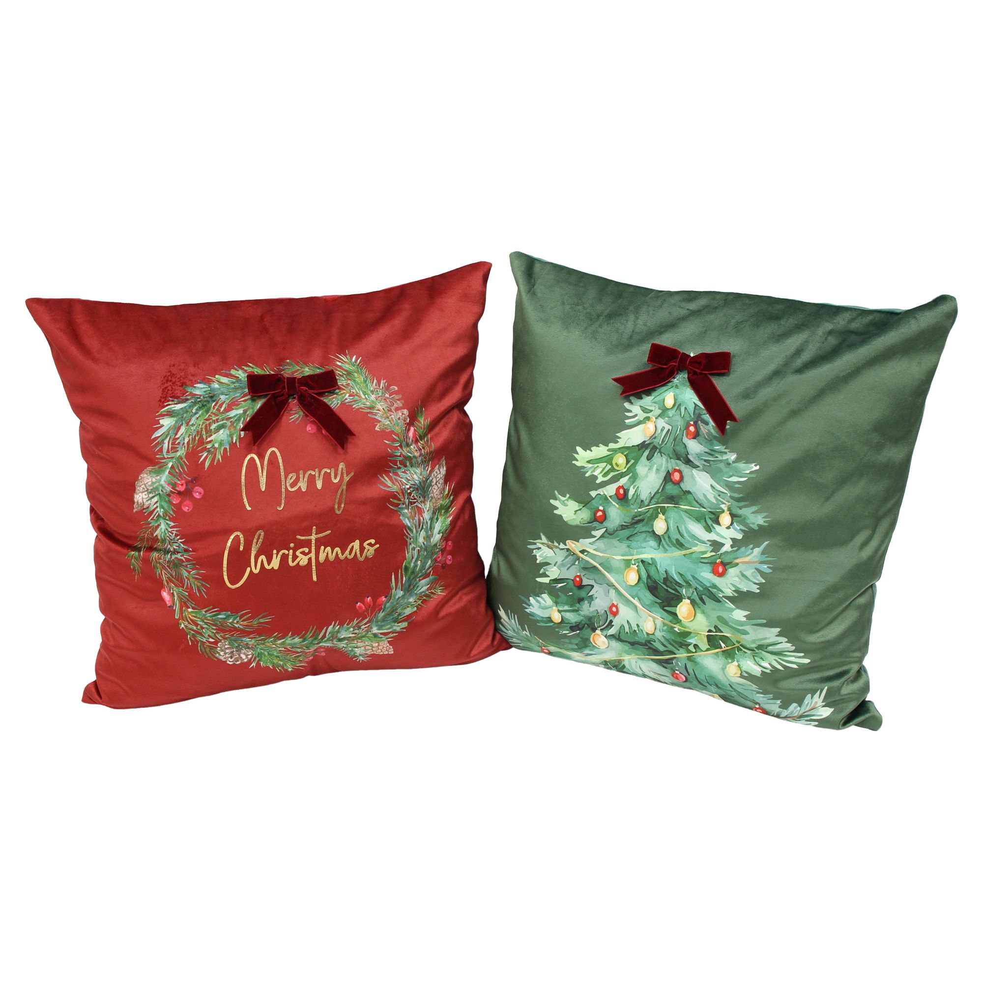 LED-Kissenhülle "Christmas", 2er Set  im Frank Flechtwaren Online Shop für Weihnachtliche Kissen &amp; Kissenhüllen kaufen