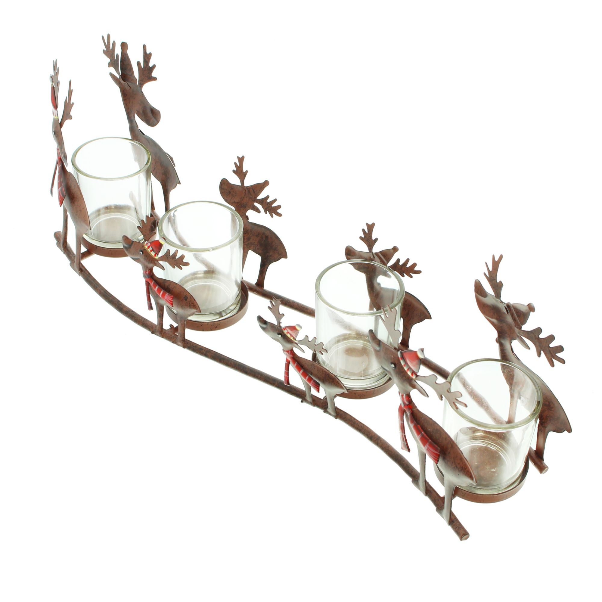 Windlicht "Rentierfamilie"  im Frank Flechtwaren Online Shop für Figuren kaufen