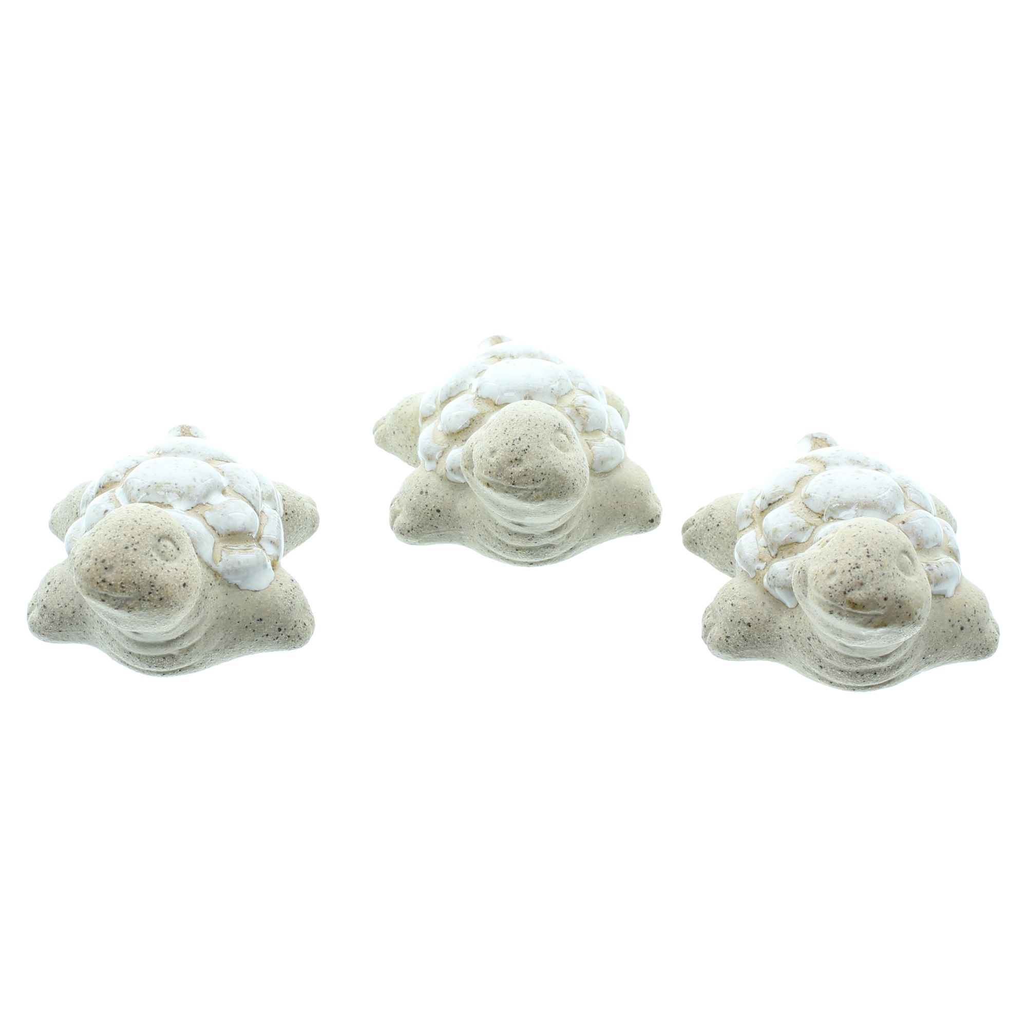 Figur "Schildkröte", 3er Set  im Frank Flechtwaren Online Shop für Gartenfiguren kaufen