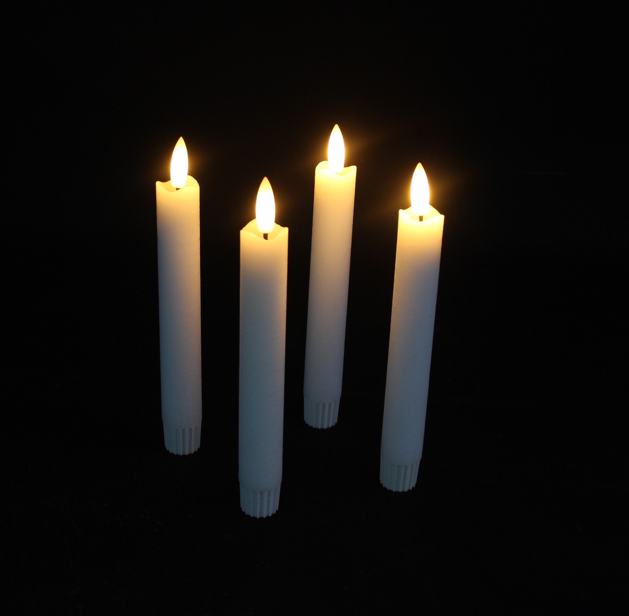 LED-Stabkerze "Classical", 4er Set  im Frank Flechtwaren Online Shop für Kerzen &amp; LED-Kerzen kaufen