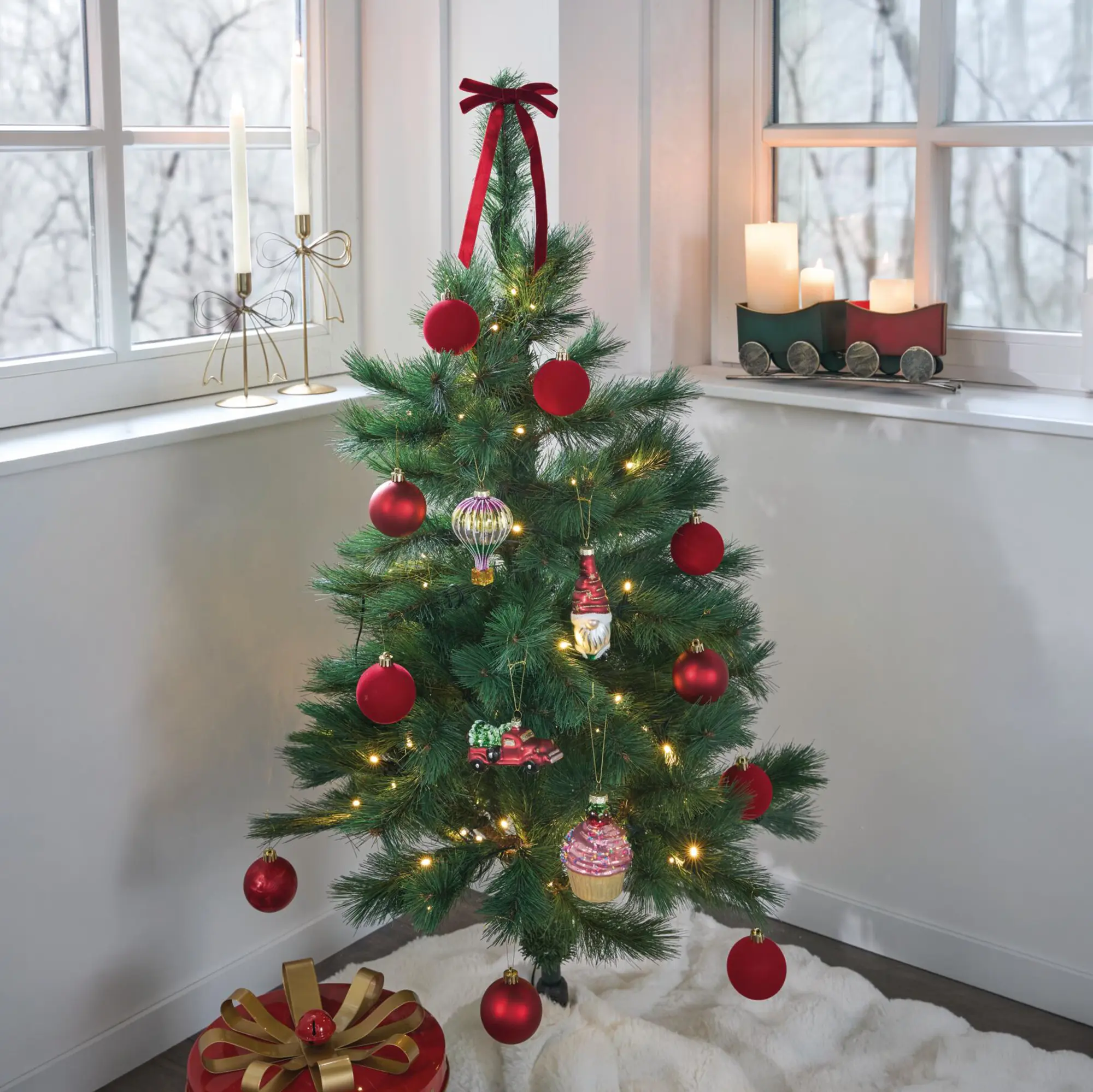 Christbaumschmuck "Fancy", 4er Set  im Frank Flechtwaren Online Shop für Scandi-Look kaufen