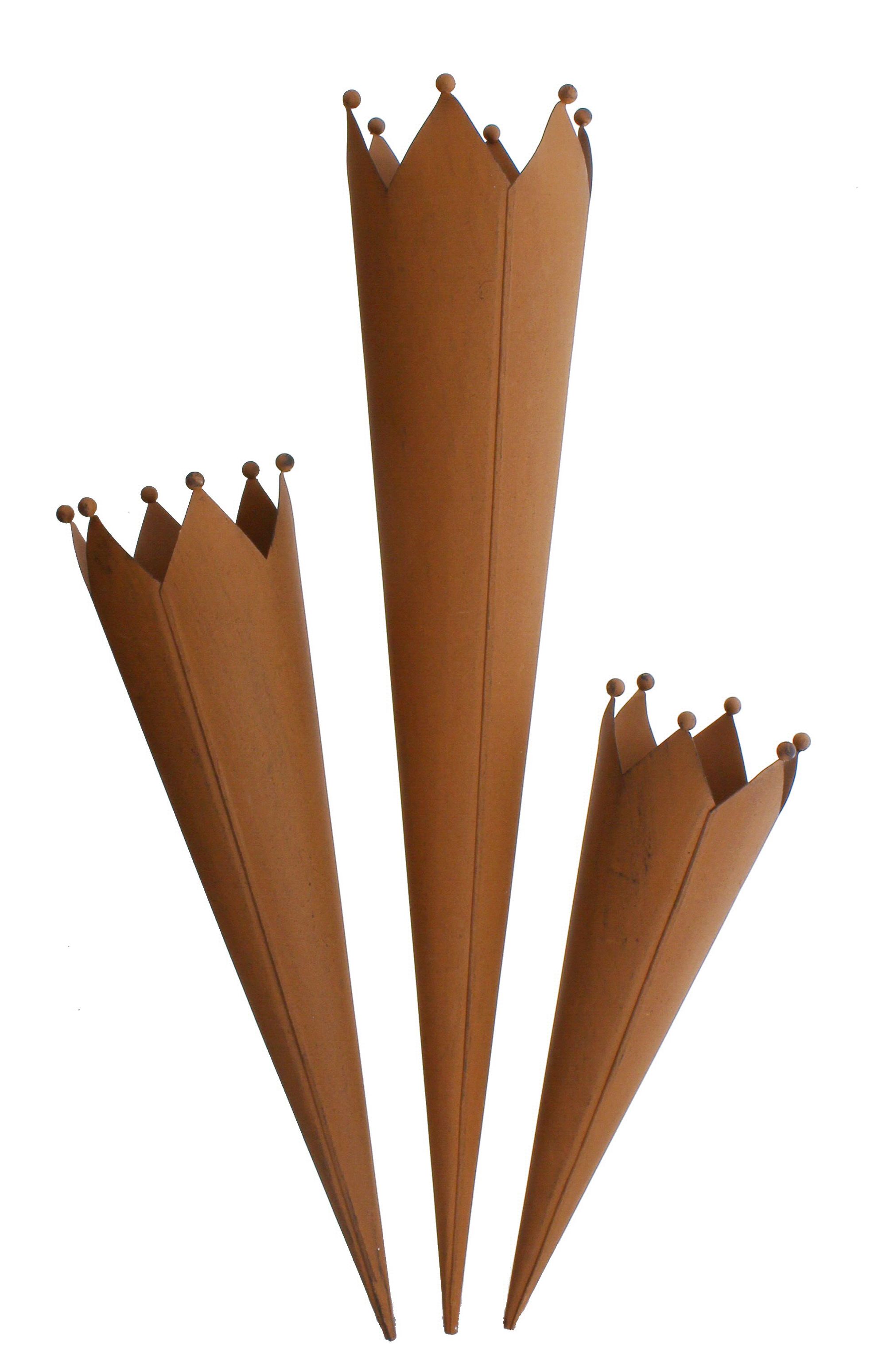 Krönchenstecker "Rostoptik", 3er Set im Frank Flechtwaren Online Shop für Weihnachten kaufen Krönchenstecker "Rostoptik", 3er Set im Frank Flechtwaren Online Shop für Weihnachten kaufen