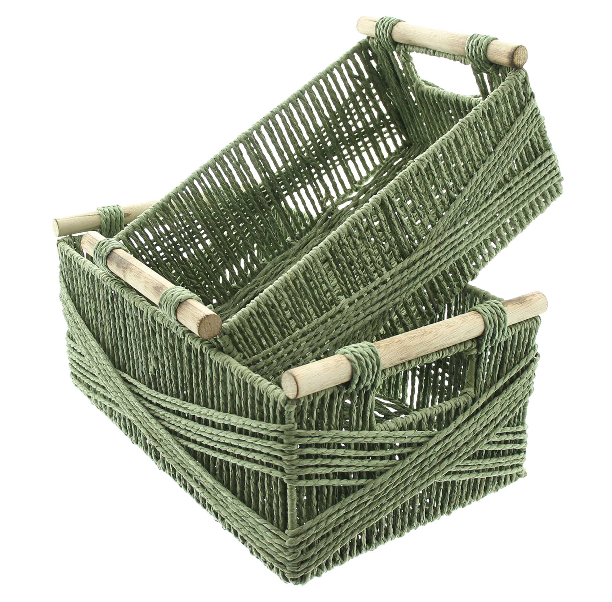 Füllkorb "Holzgriff", 2er Set im Frank Flechtwaren Online Shop für Füllkörbe & Universalkörbe kaufen Füllkorb "Holzgriff", 2er Set im Frank Flechtwaren Online Shop für Füllkörbe & Universalkörbe kaufen