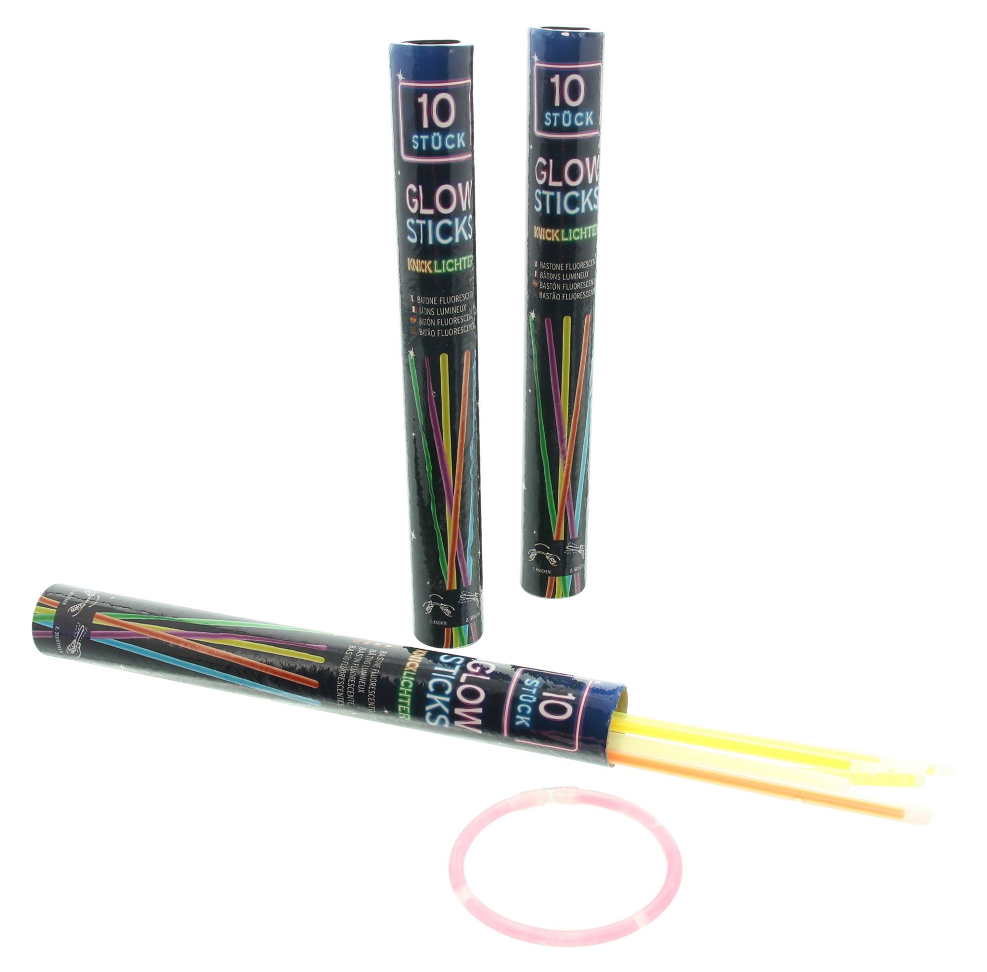 Knicklichter "Neon", 30er Set   im Frank Flechtwaren Online Shop kaufen