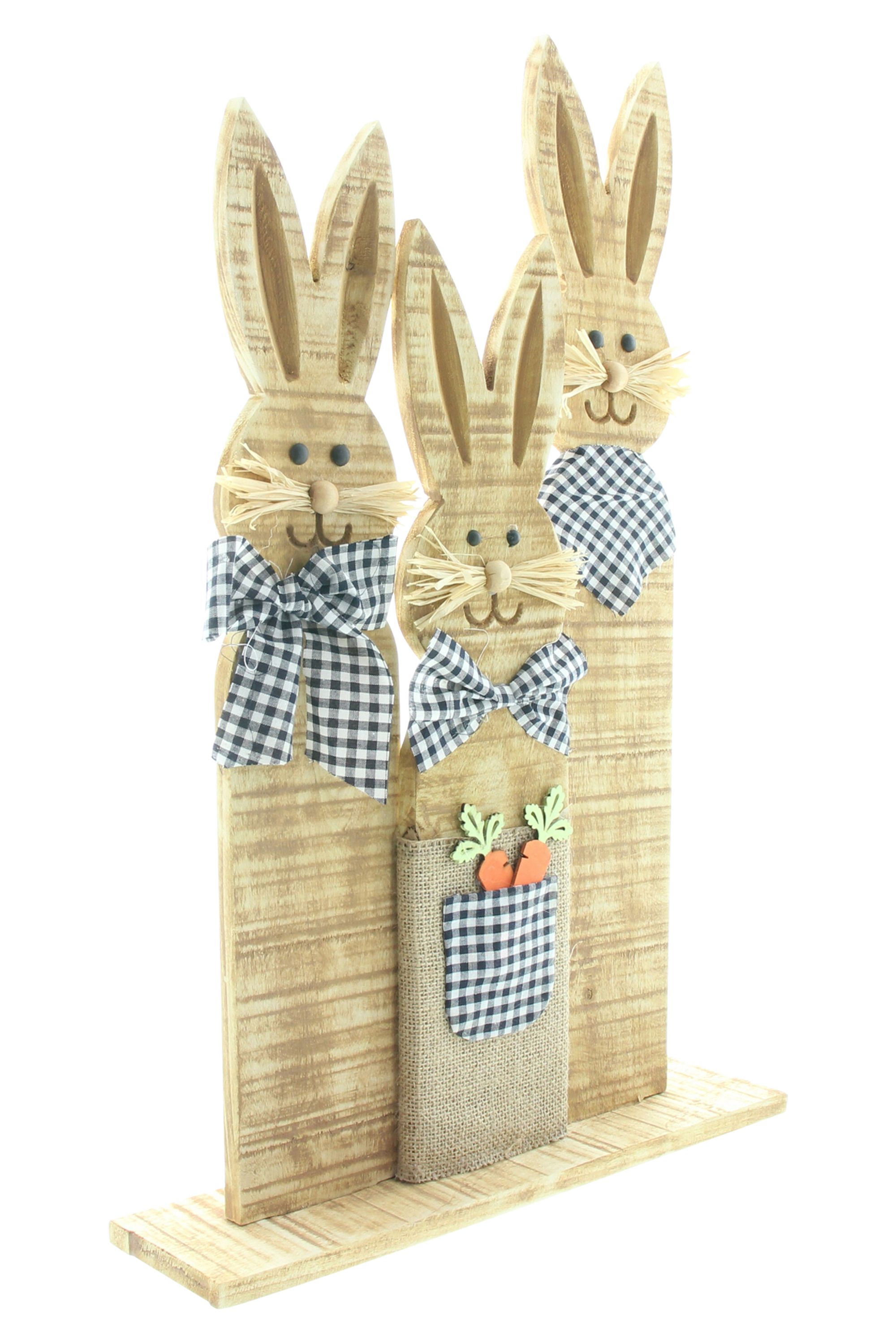 Hasentrio "Karo-Look" im Frank Flechtwaren Online Shop für Ostern kaufen Hasentrio "Karo-Look" im Frank Flechtwaren Online Shop für Ostern kaufen