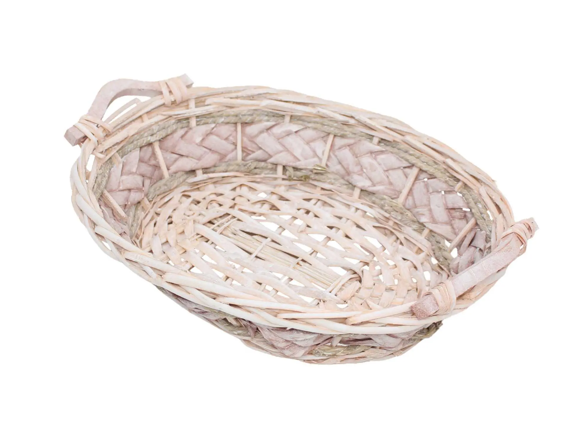 Schale "Gekalkt", oval  im Frank Flechtwaren Online Shop für Schalen kaufen