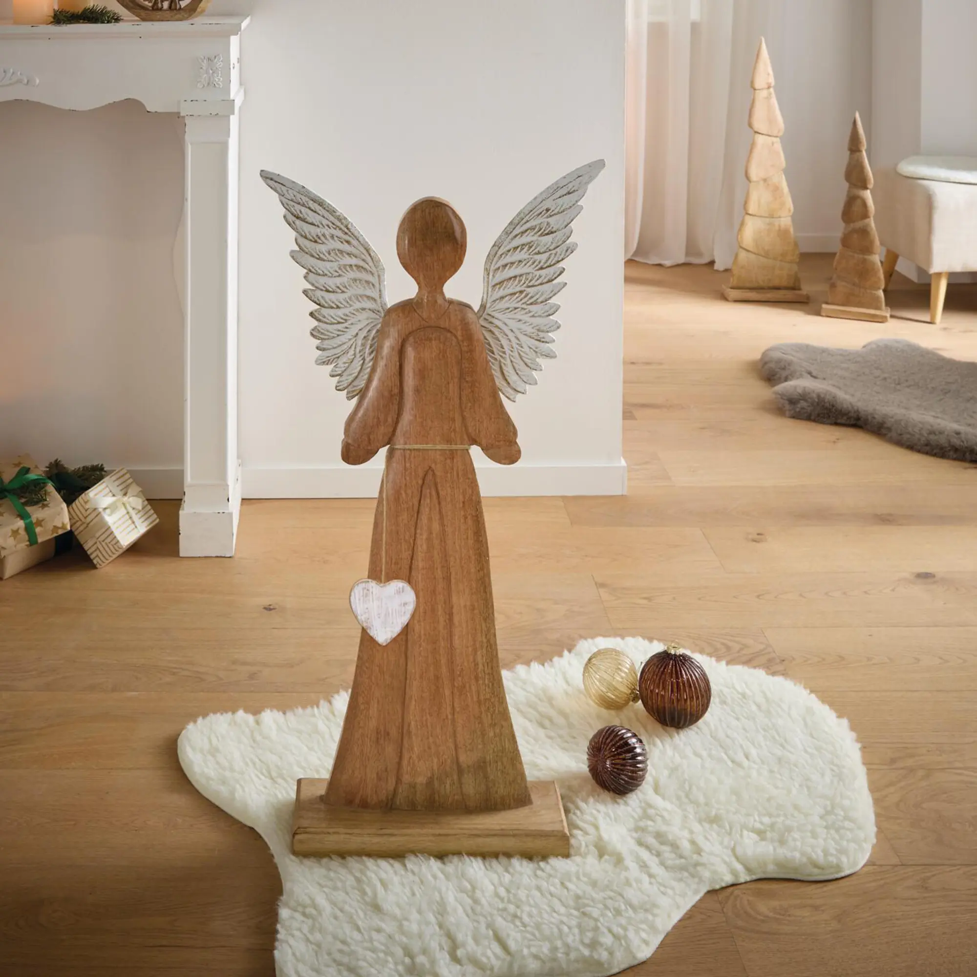 Deko-Figur "Schutzengel"  im Frank Flechtwaren Online Shop für Engel kaufen